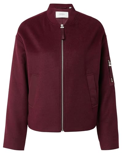 comma-blouson-jacke-wollmix-m-bordeaux-kapuze image 5