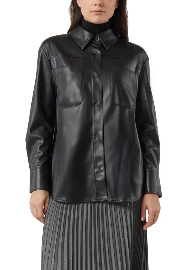 comma-overshirt-kunstleder-jacke-gr-e-44-schwarz image 1