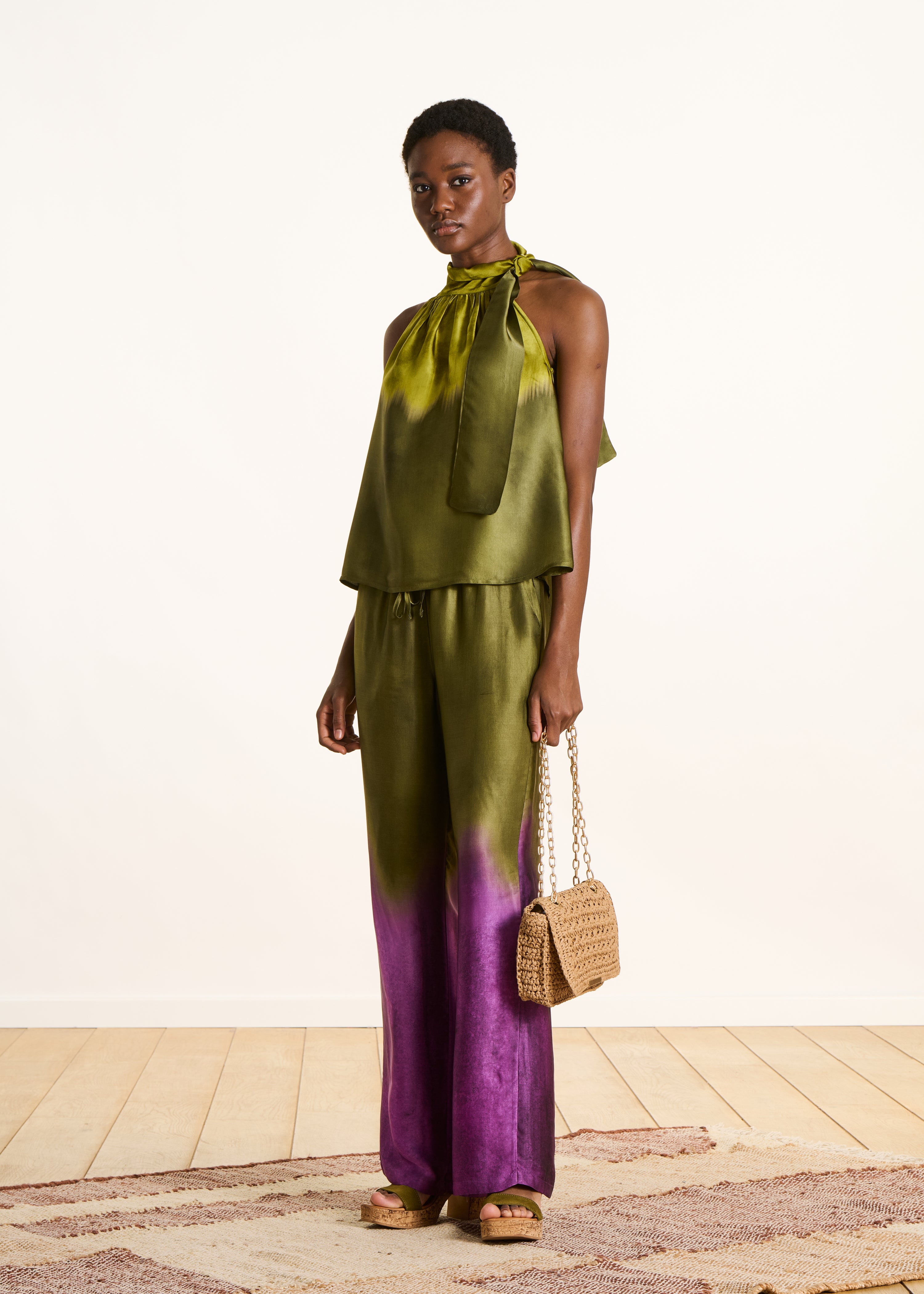 la-f-e-marabout-e-folino-top-gr-n-tie-dye-satin image 2