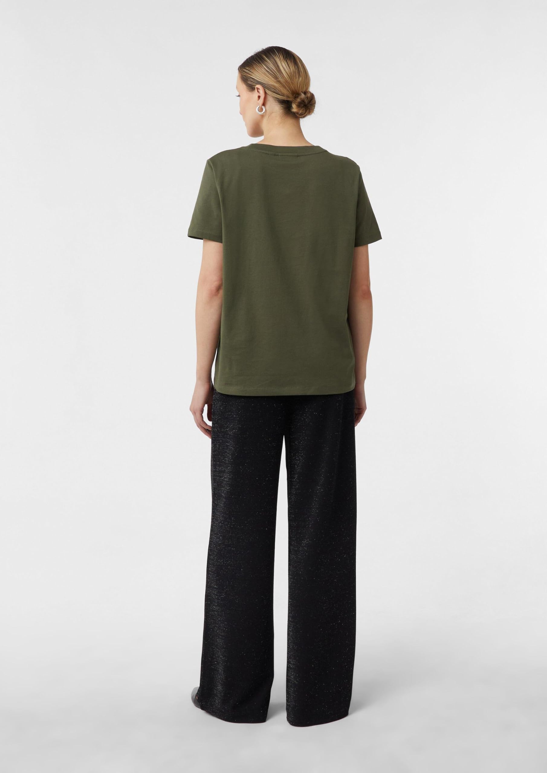 comma-damen-t-shirt-kurzarm-mit-schmucksteinen-schwarz-46 image 7