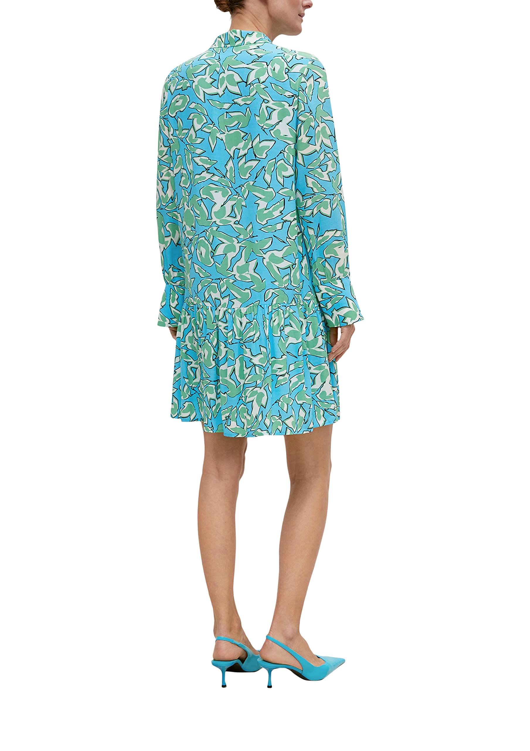 comma-damen-kleid-schwarz-alltags-kleid-gerade image 2