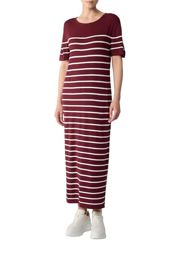 comma-gestreiftes-midikleid-feinstrick-gr-34-bordeaux image 8