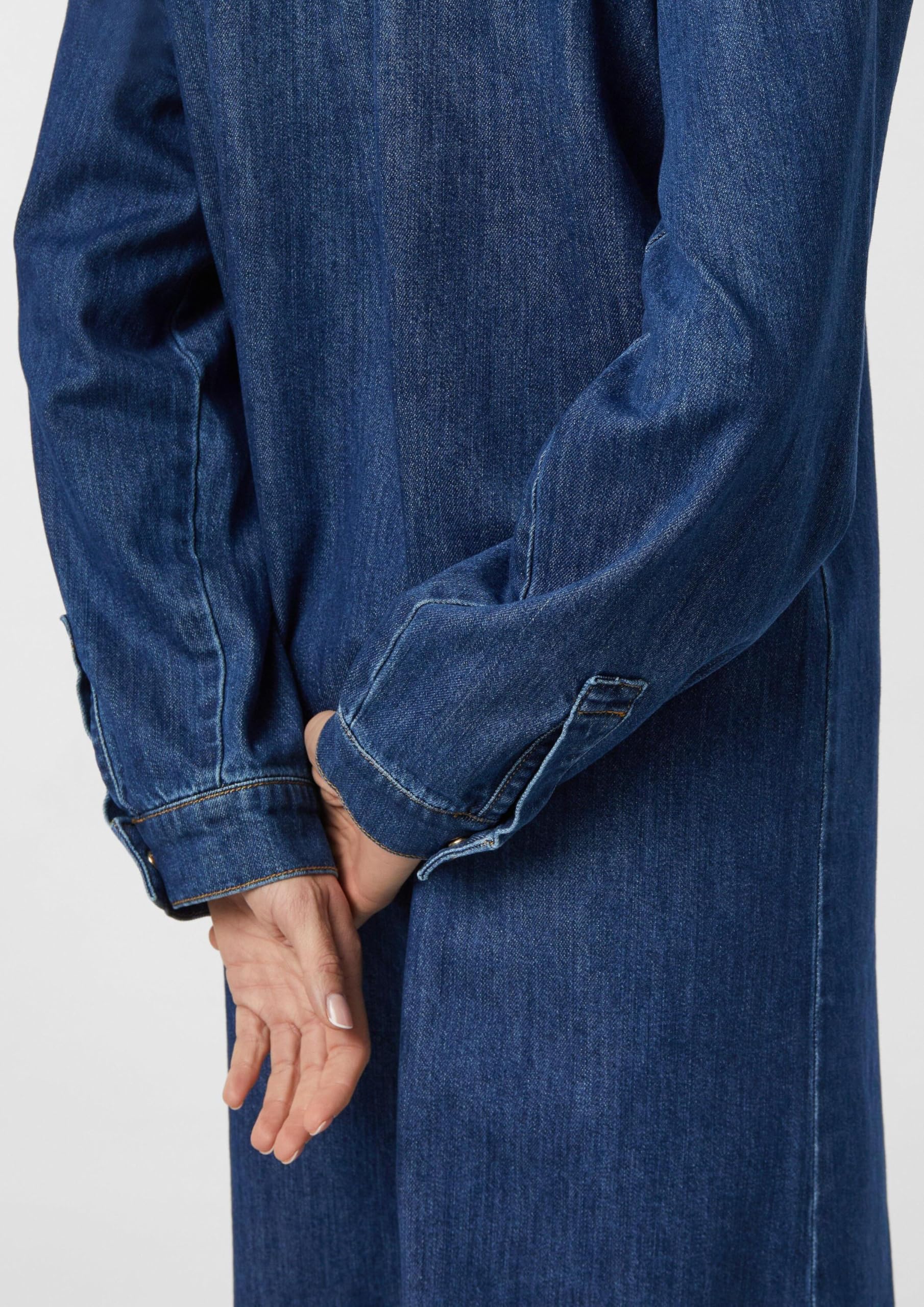 comma-damen-hemdblusenkleid-denim-loose-fit-gr-34 image 5
