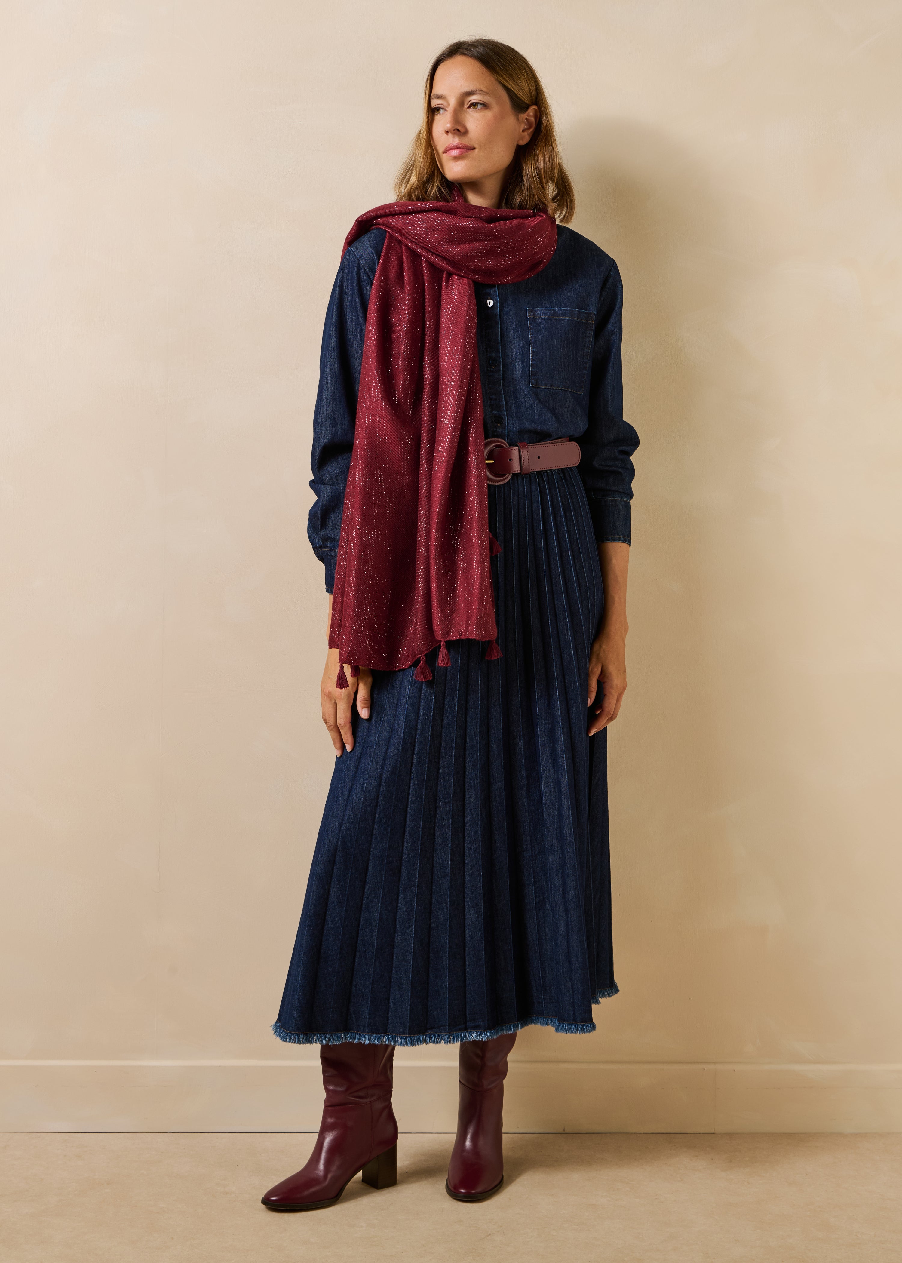 la-f-e-marabout-e-ginata-foulard-rot-lurex-tu image 2