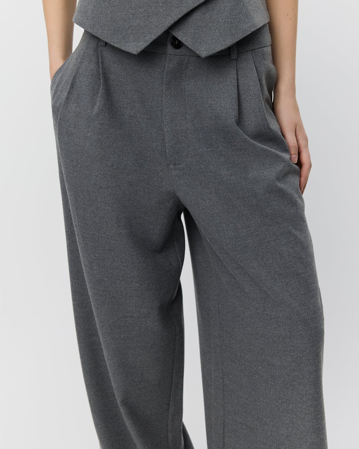 sofie-schnoor-women-rosalindsw-hose-grey-melange-woll-stoffhose image 5