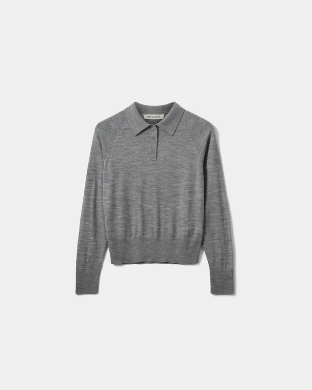 sofie-schnoor-women-selenesw-strickpolo-grey-melange image 1
