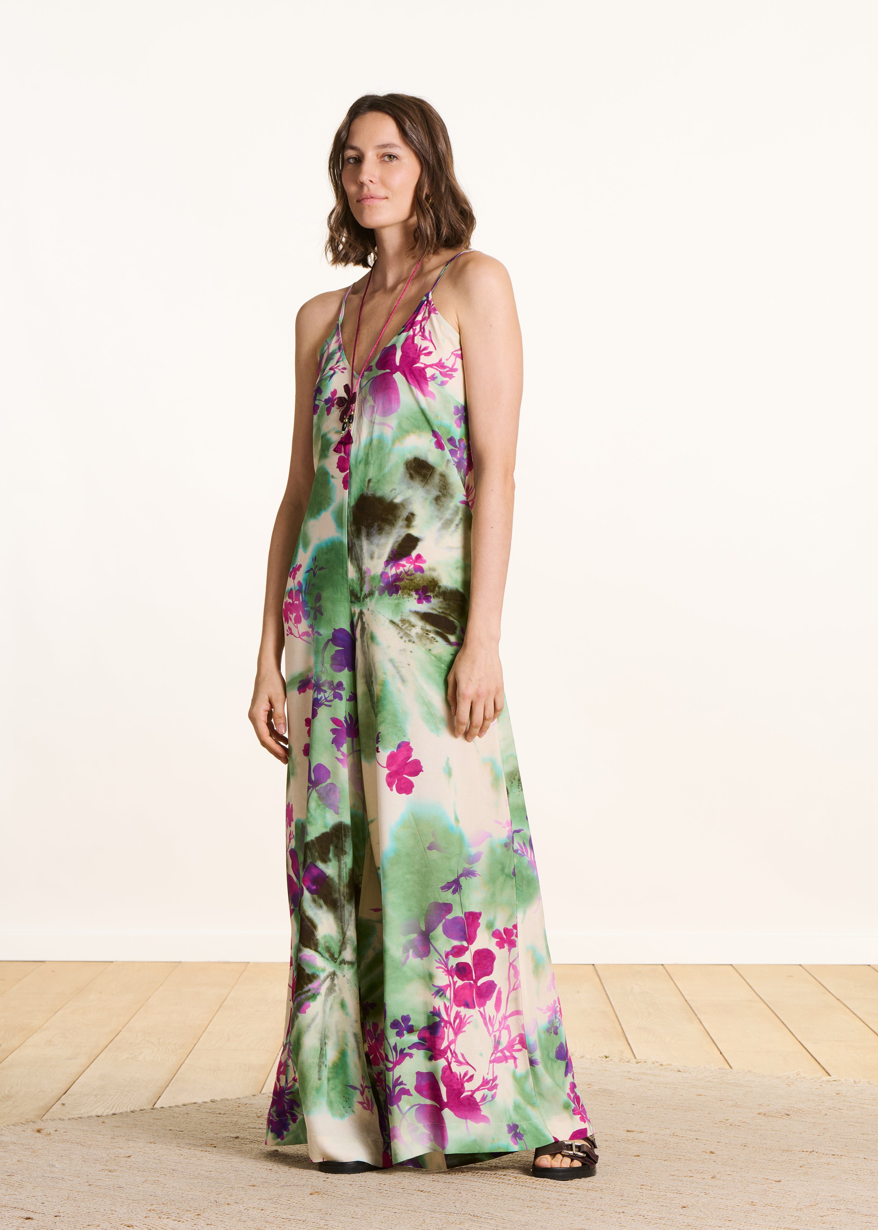 la-f-e-marabout-e-dalma-jumpsuit-floral-gr-n-rosa image 1