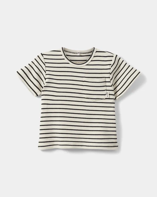 sofie-schnoor-baby-lakesb-t-shirt-black-striped-kurzarm image 1