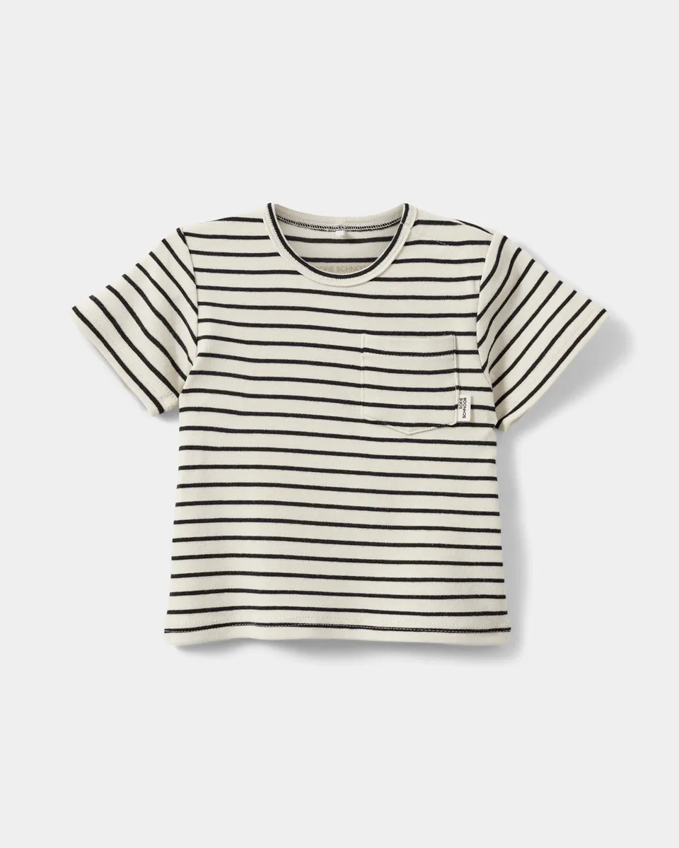 sofie-schnoor-baby-lakesb-t-shirt-black-striped-kurzarm image 1