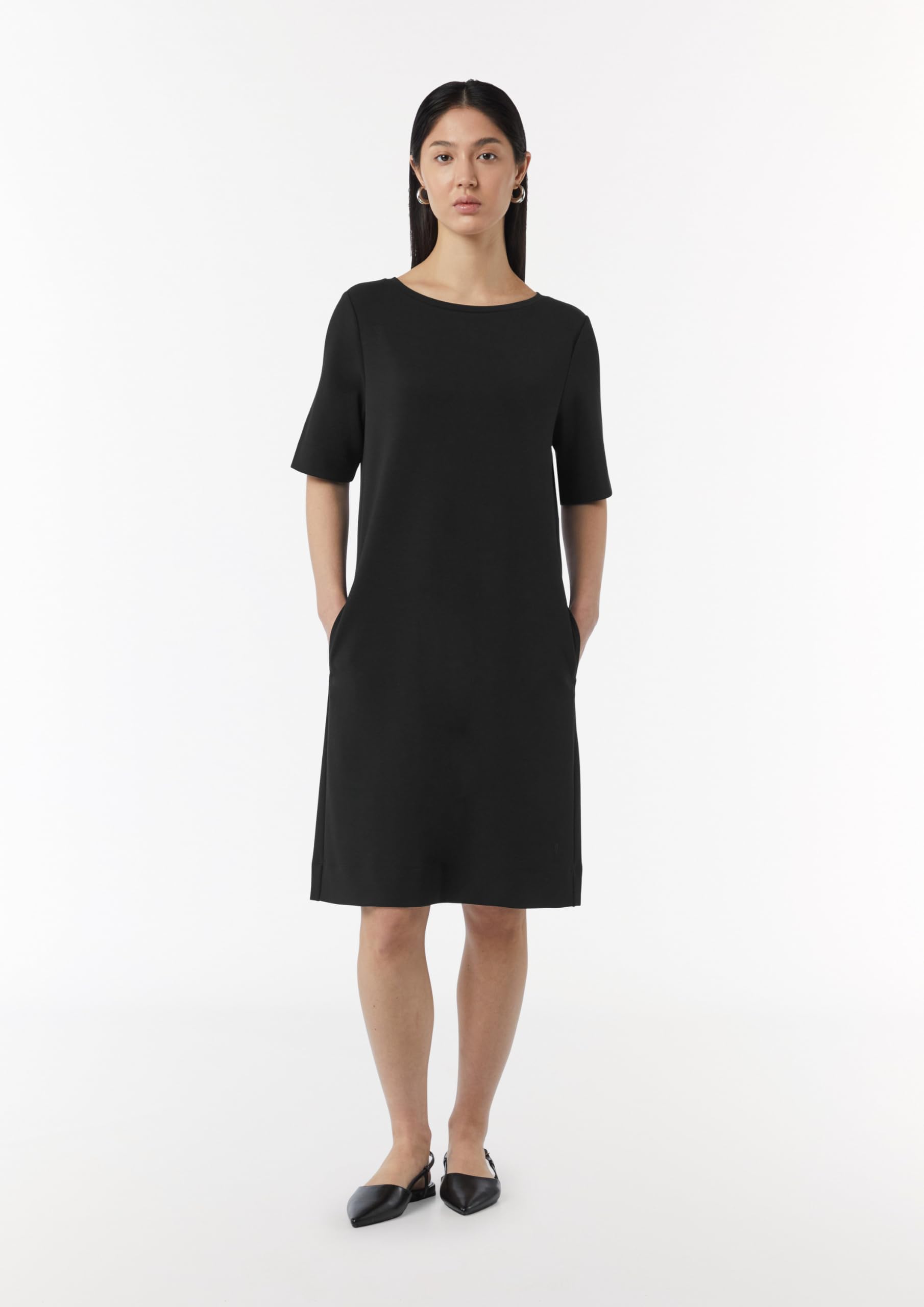 comma-kurzarm-kleid-modalmix-logo-detail-gr-36 image 7