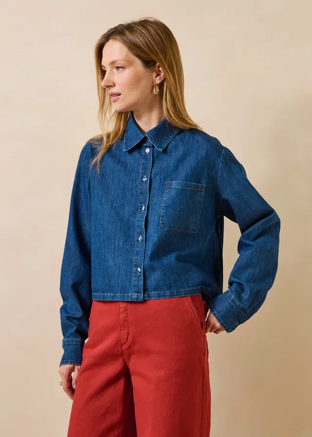 la-f-e-marabout-e-fory-jeansbluse-medium-denim image 1