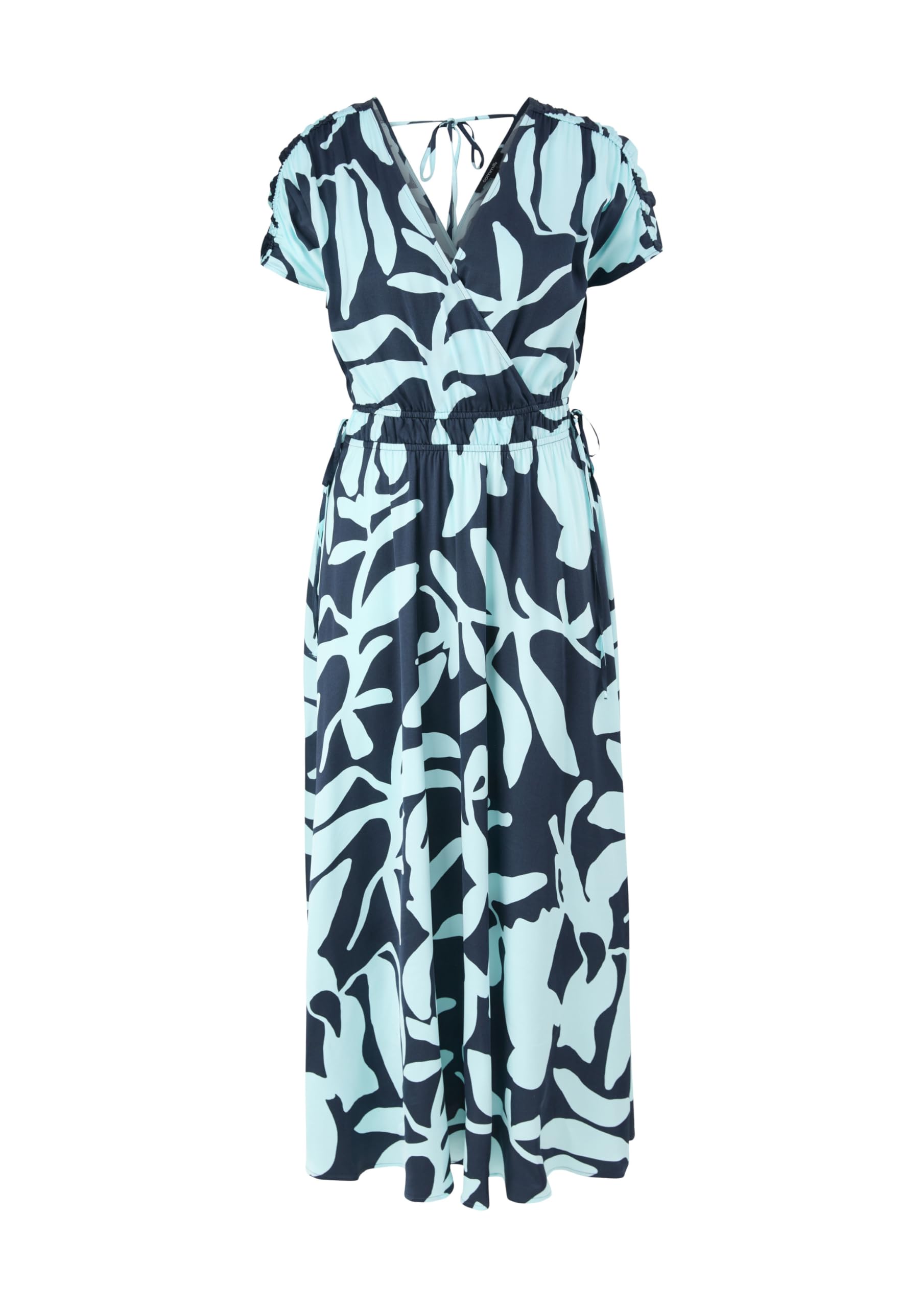 comma-satinkleid-mit-raffung-zitrone-gr-38-abendkleid image 4