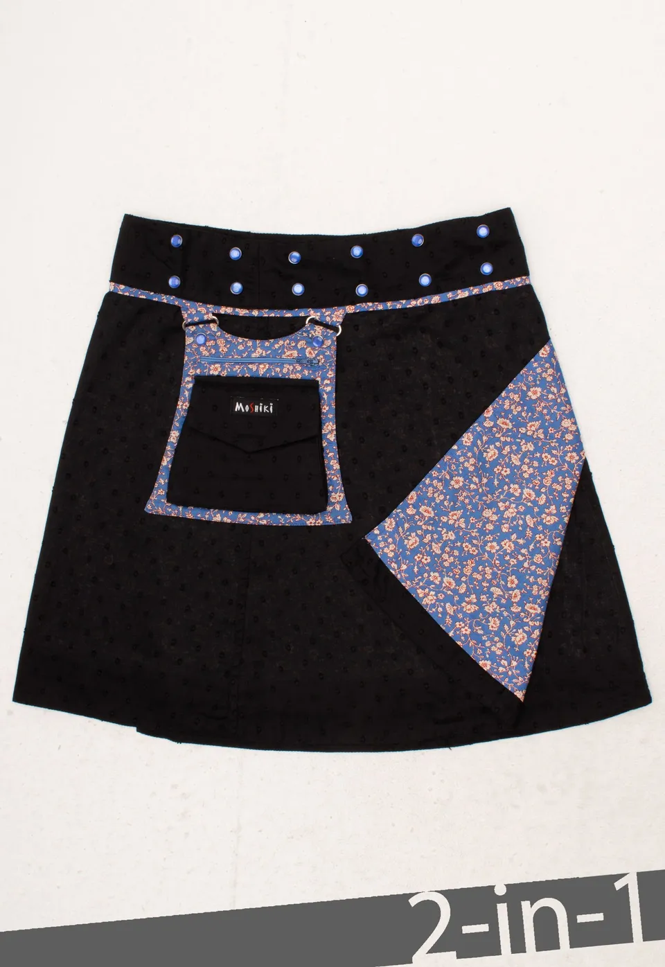 moshiki-hot-cookie-10-wickelrock-45cm-schwarz-baumwolle image 1