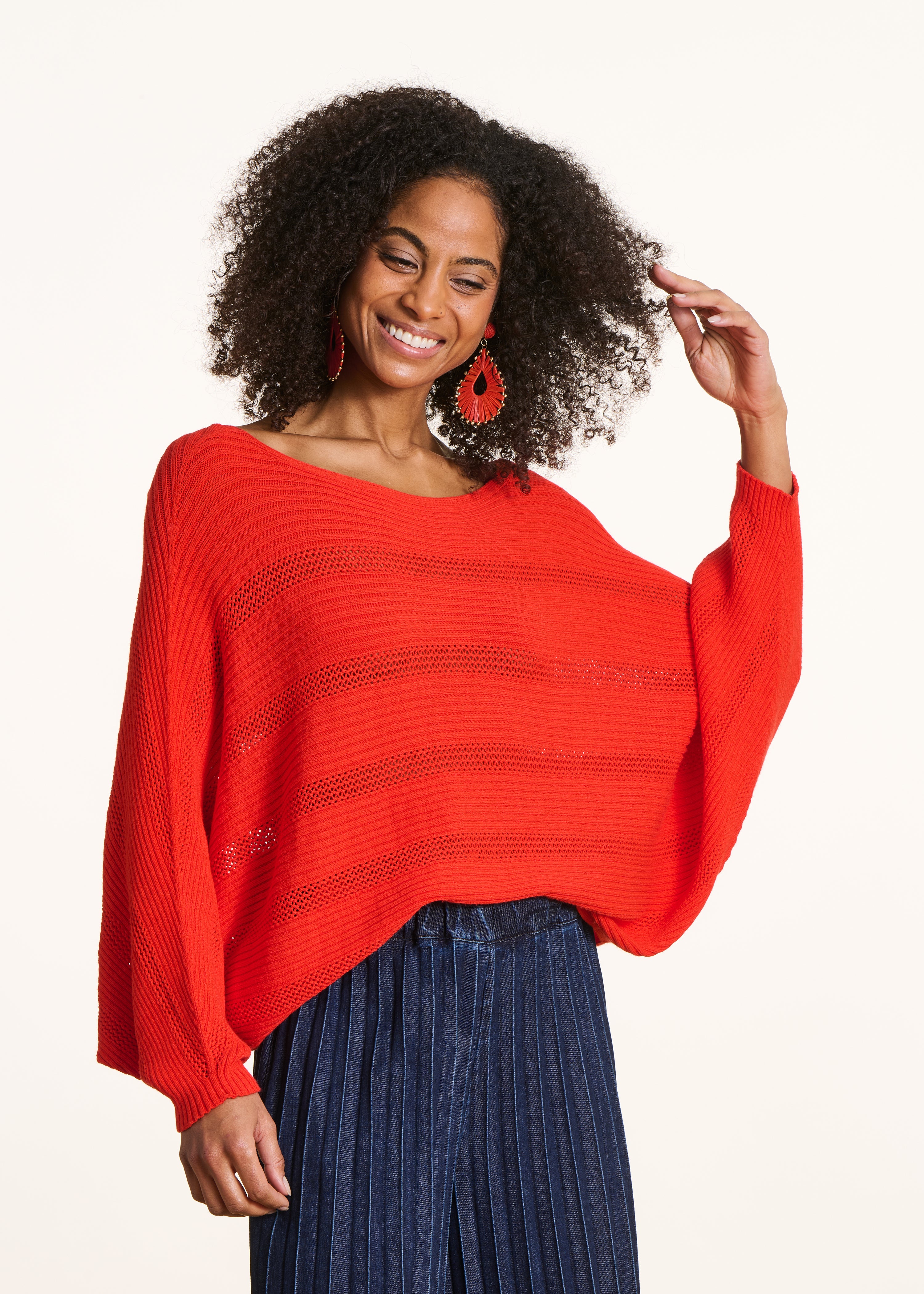 la-f-e-marabout-e-fartac-pullover-cape-rot-kurz image 3
