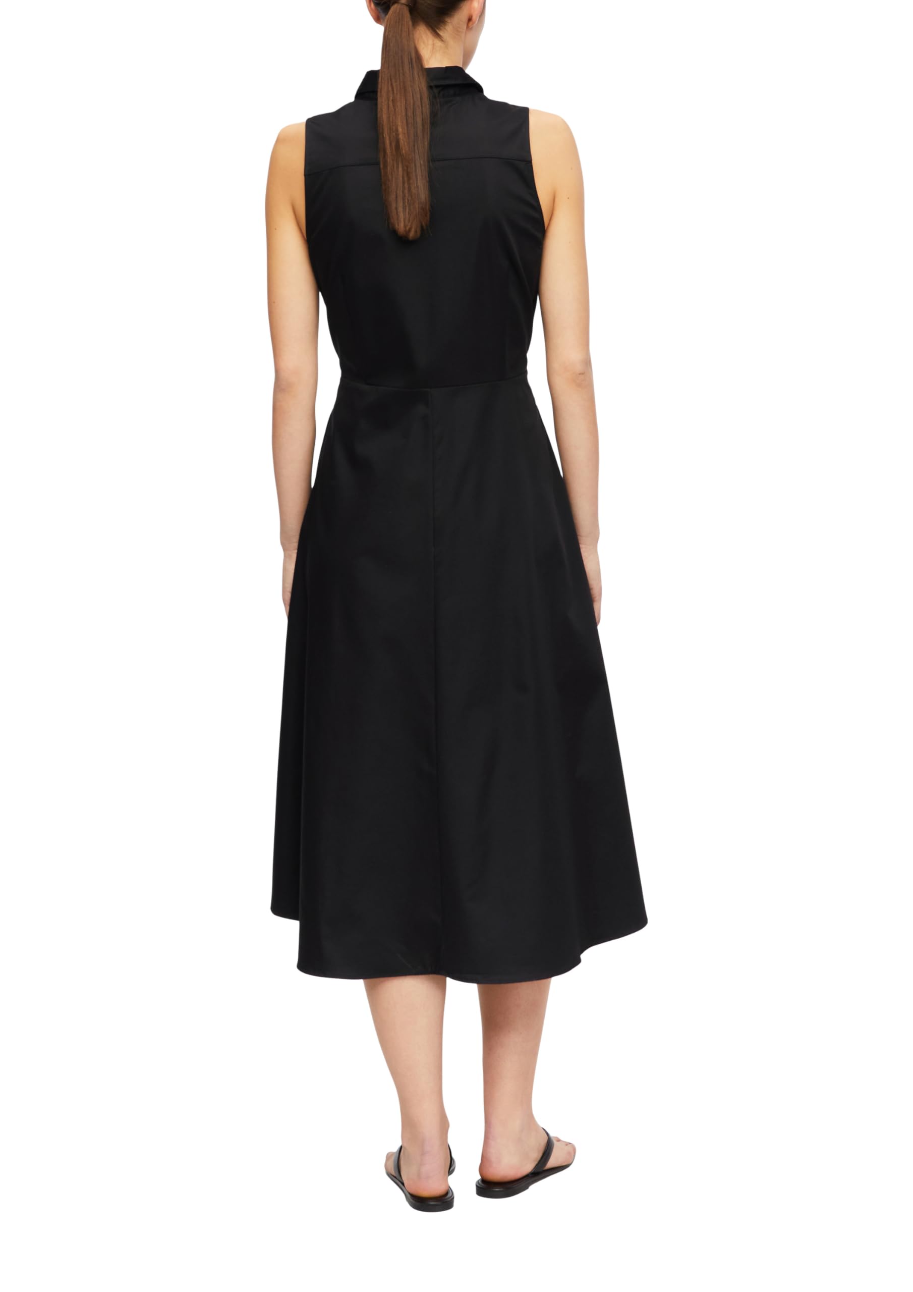 comma-dresses-kleid-a-linie-gr-34-schwarz-rmellos-bindedetail image 2