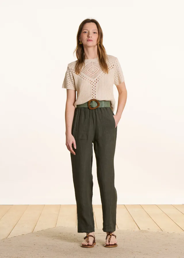 la-f-e-marabout-e-firmin-leinenhose-kaki-gr-36 image 1