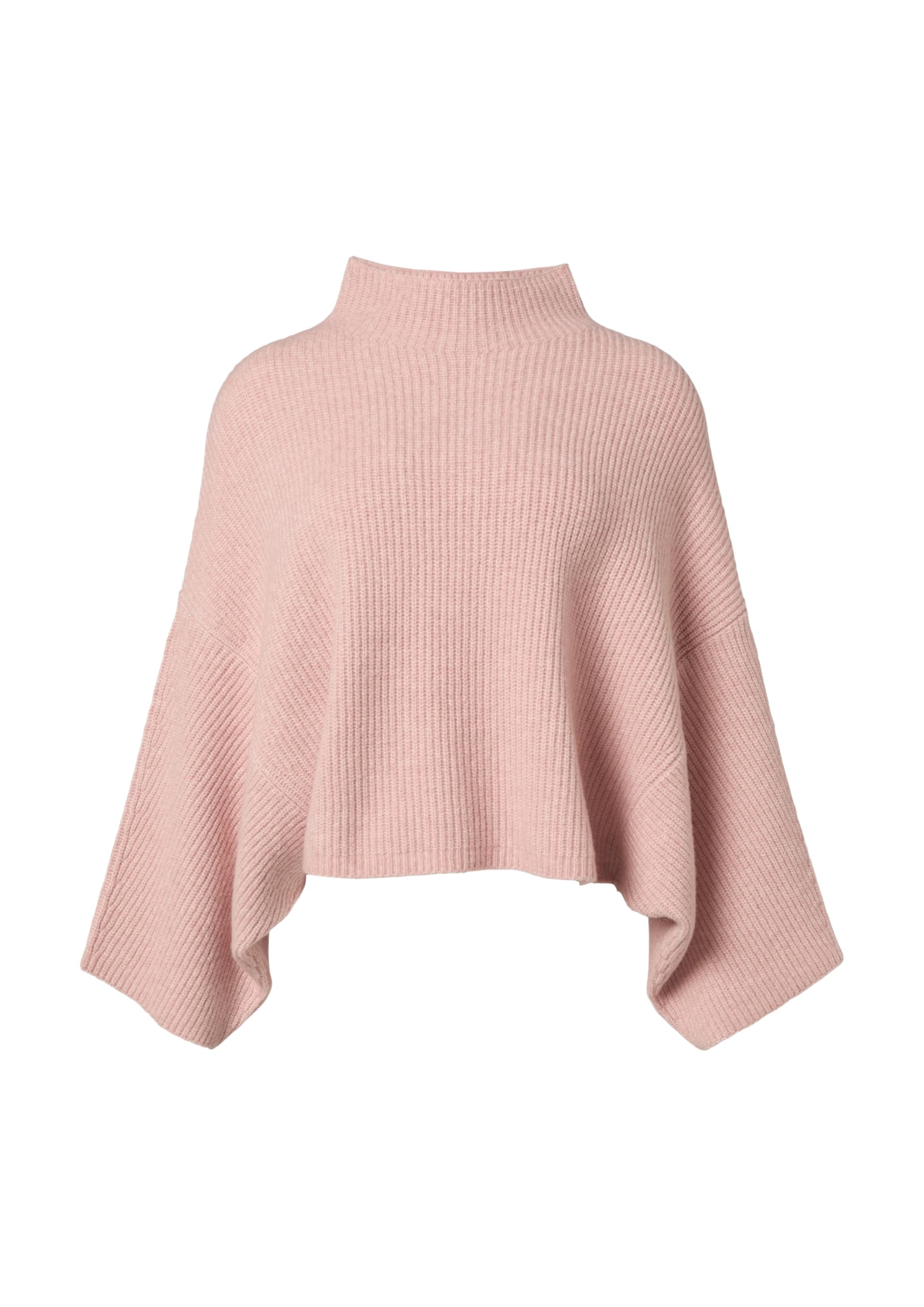 comma-ponchos-strick-poncho-mit-stehkragen-gr-m-perlmuttrosa image 3