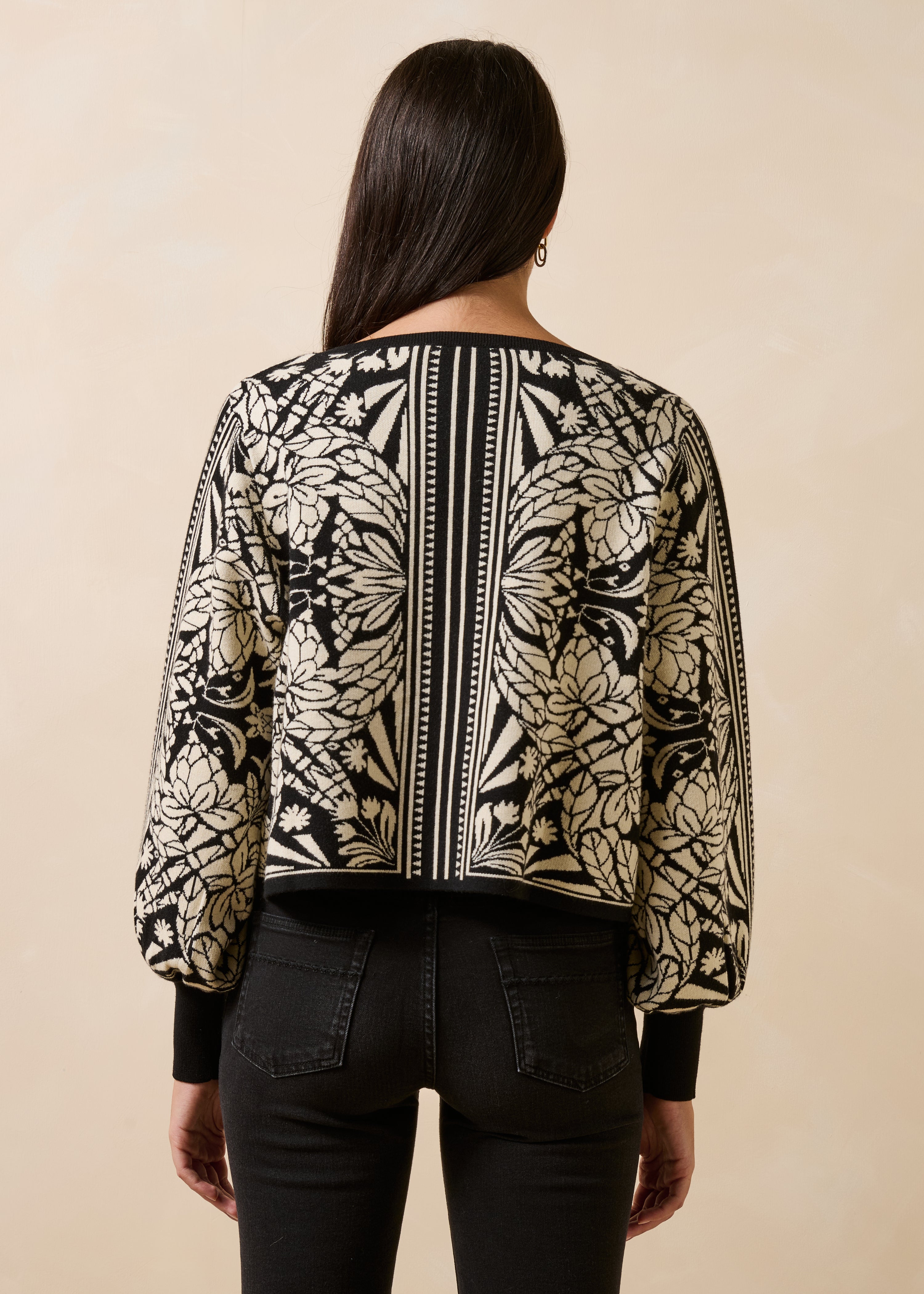 la-f-e-marabout-e-pullover-schwarz-wei-jacquard-gambie image 4