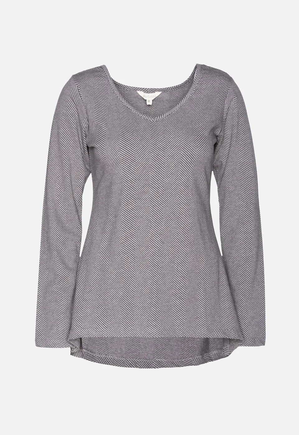 moshiki-w25-top-g7-langarmshirt-grey-jacquard-m-bio image 1