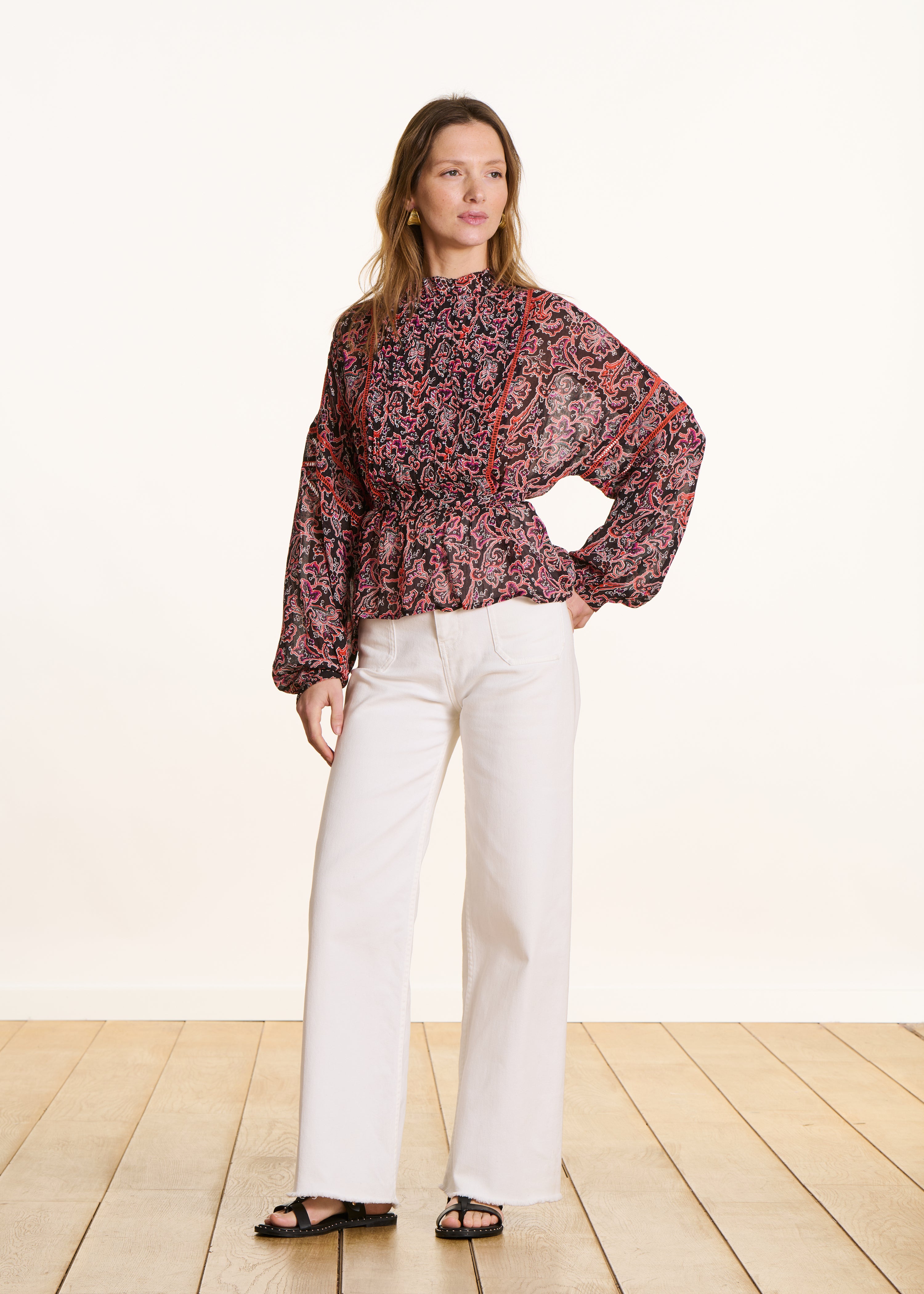 la-f-e-marabout-e-fiz-bluse-schwarz-floral-langarm image 3