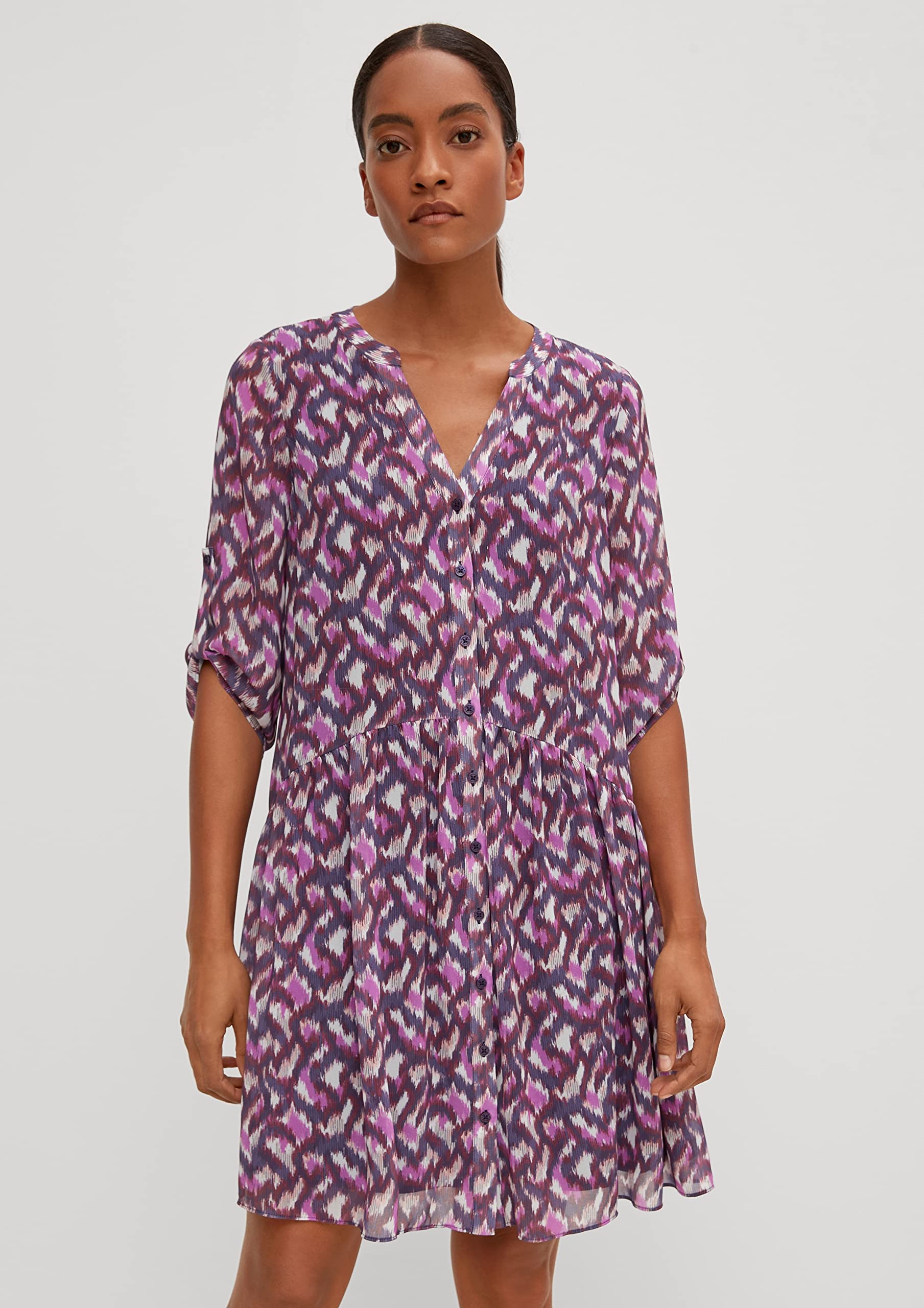 comma-shirtdress-chiffon-kleid-damenkleid-gr-36-print image 5