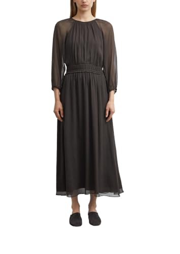 comma-maxikleid-chiffon-langarm-kleid-38-semi-transparent image 8