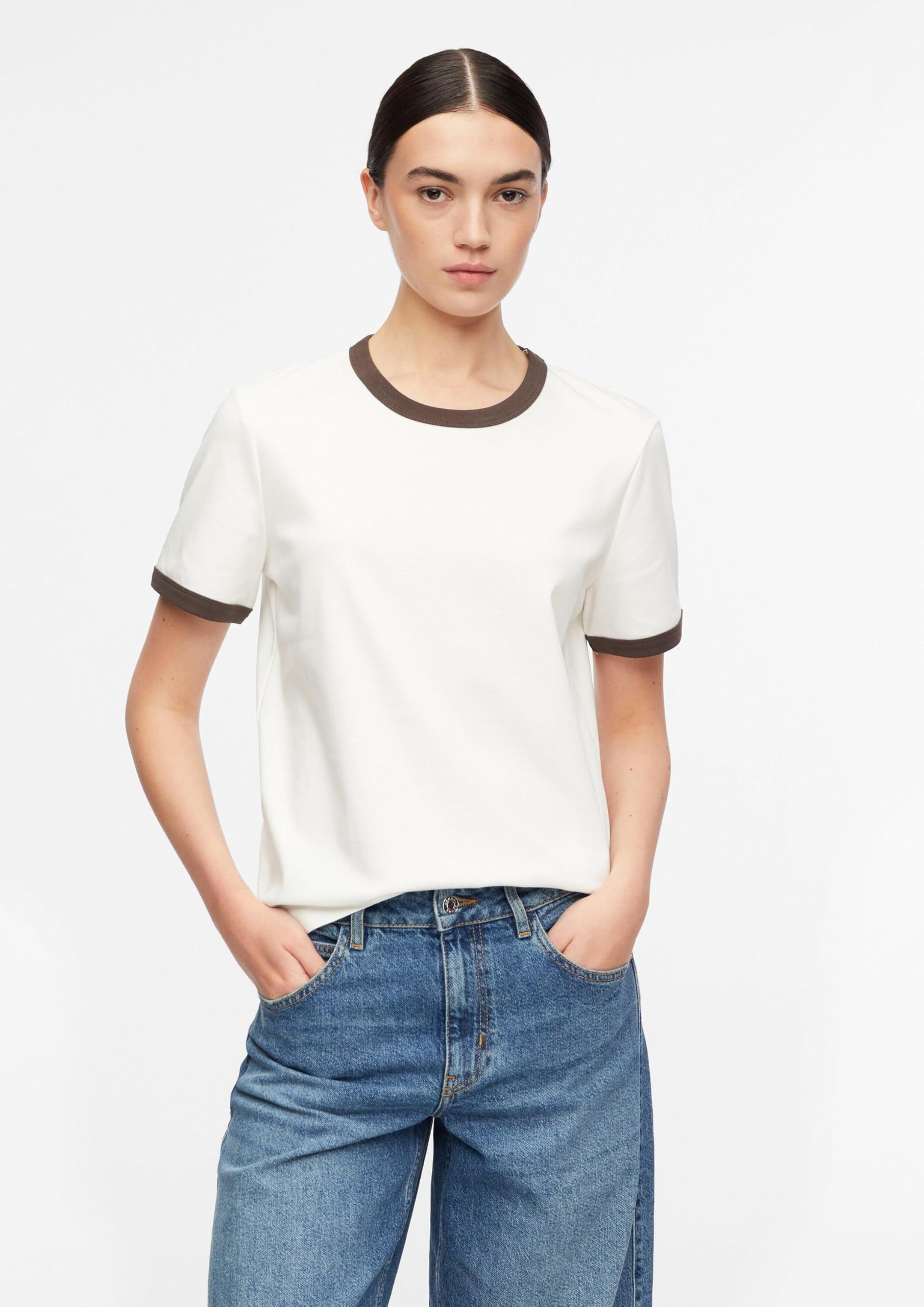 comma-t-shirt-regular-fit-gr-32-baumwolle-kontrastb-ndchen image 6