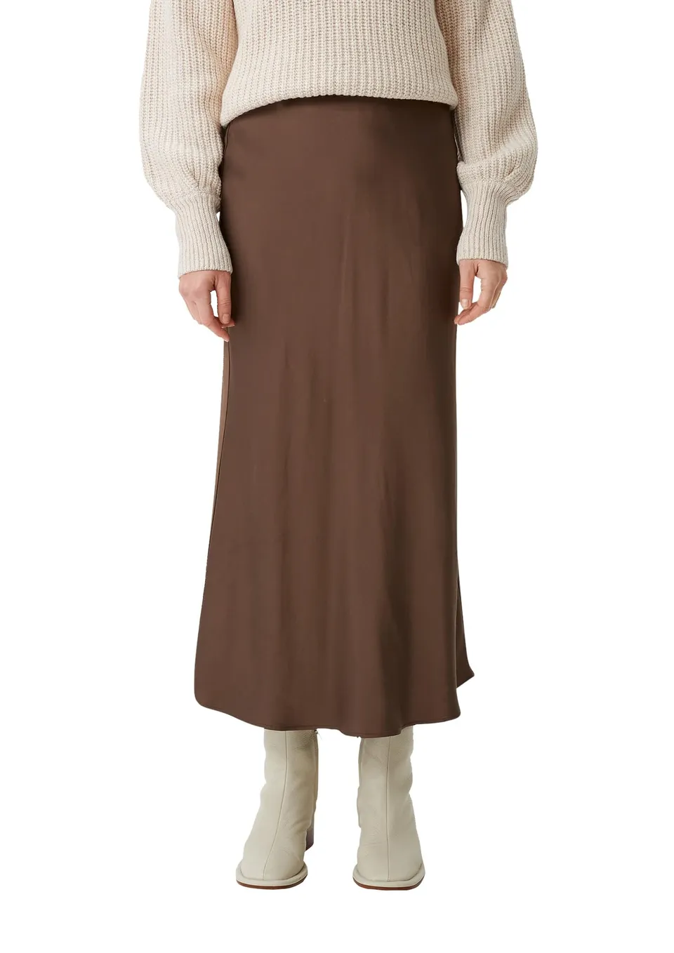 comma-satin-rock-damen-viskosestretch-elegant image 1