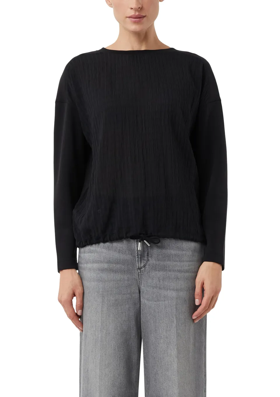 comma-sweatshirt-fabric-mix-struktur-gr-e-46 image 1