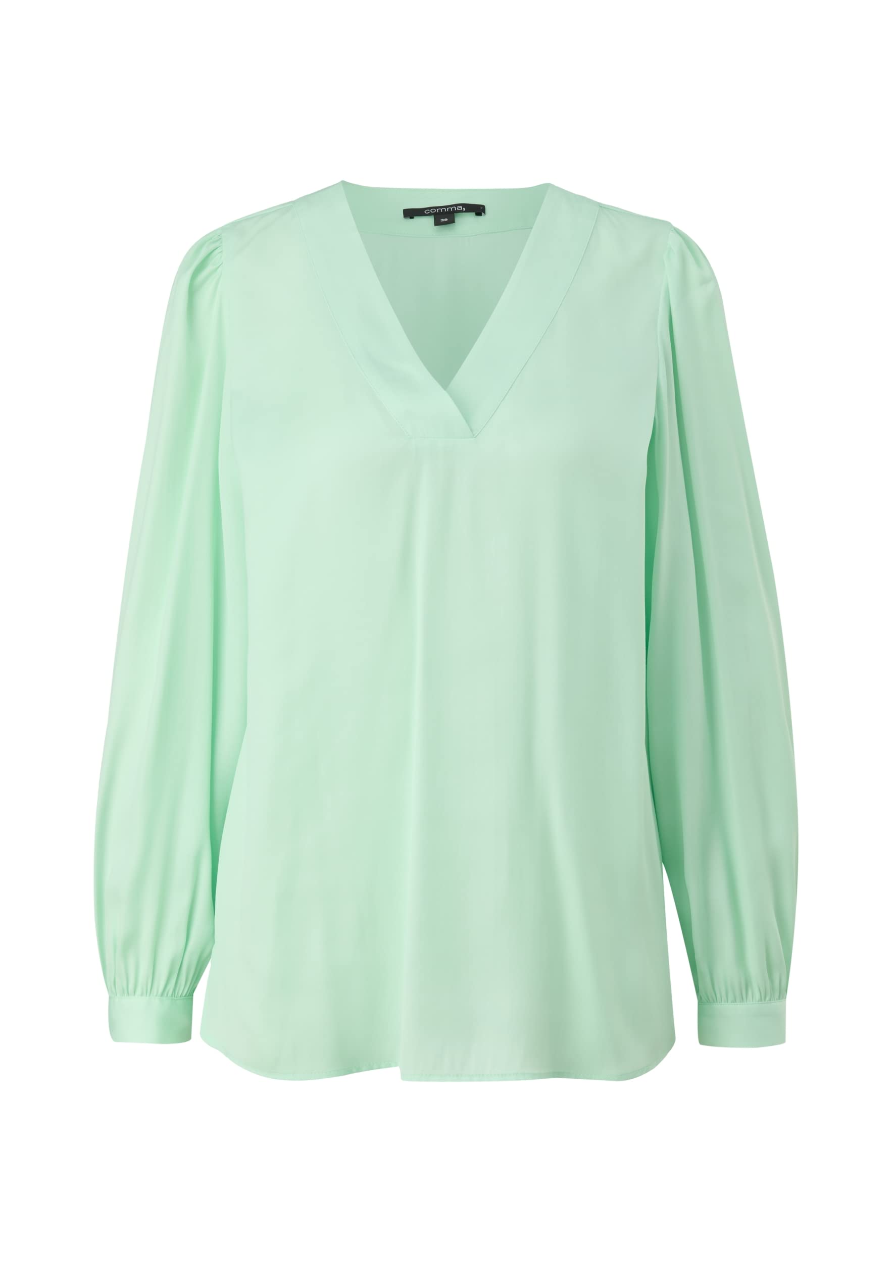 comma-satinbluse-viskosemix-hellorange-damenbluse-36 image 8