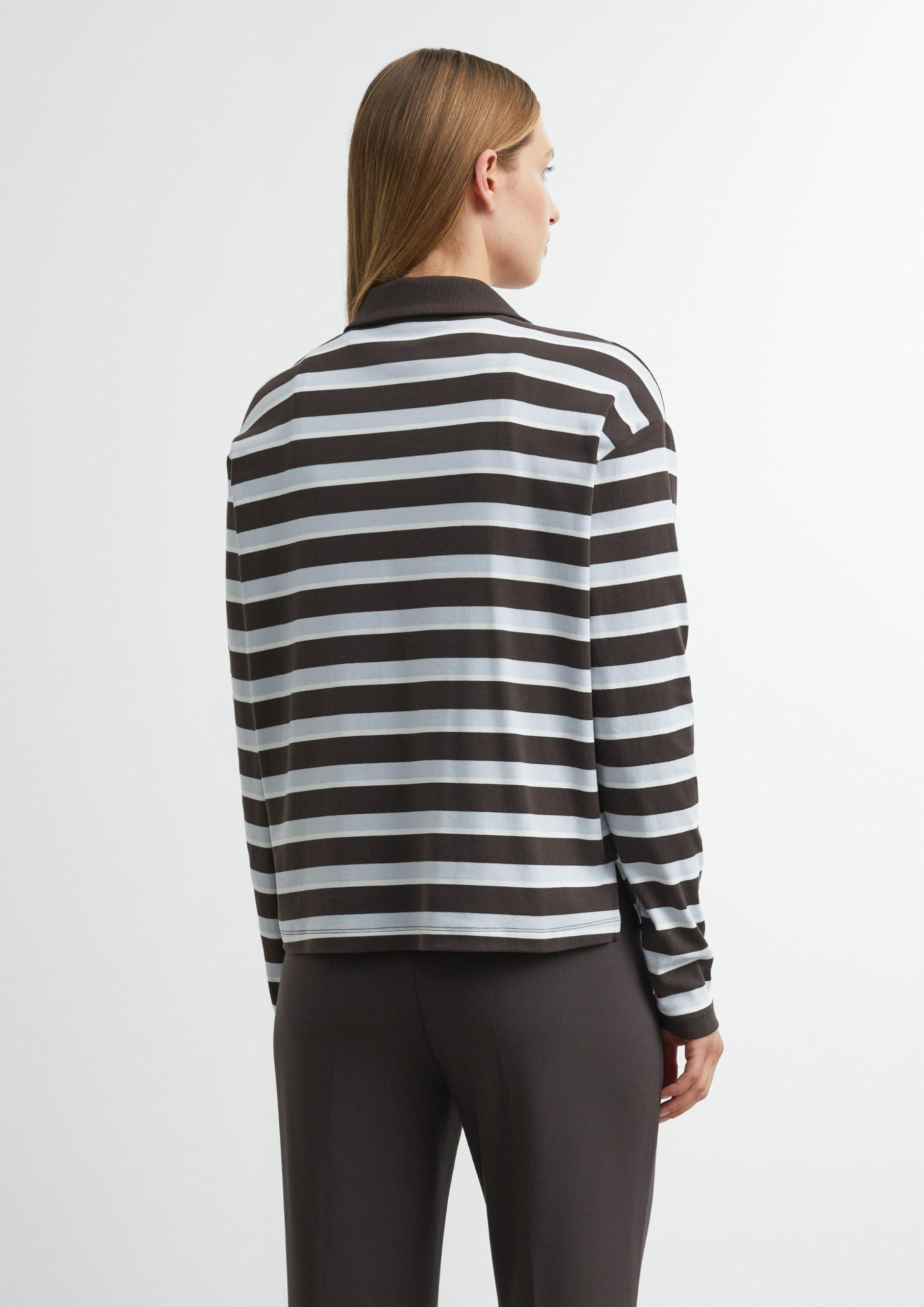 comma-tops-poloshirt-langarm-relaxed-fit-logo-38 image 7
