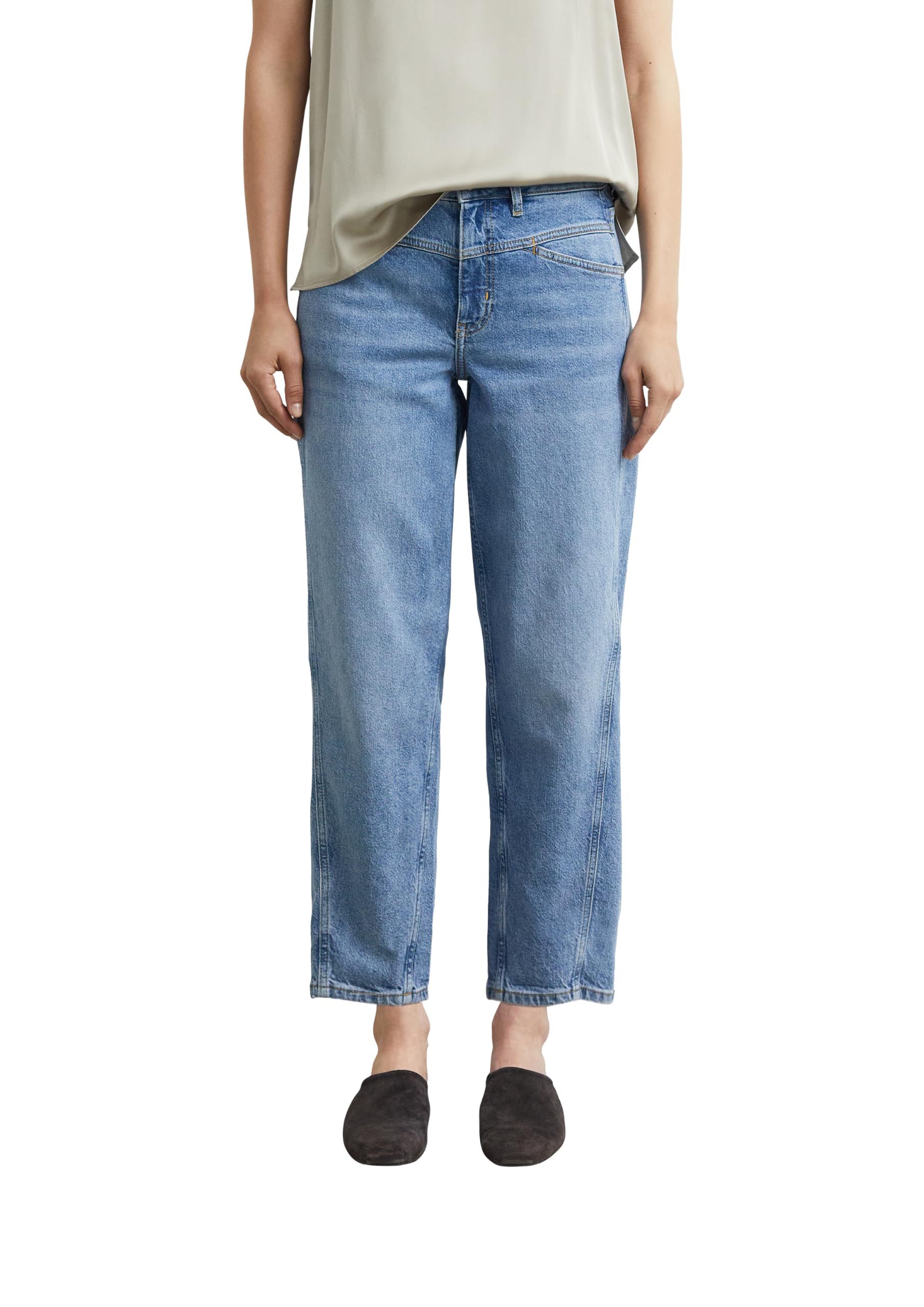 comma-jeans-barrel-leg-mid-rise-gr-34-crop image 1