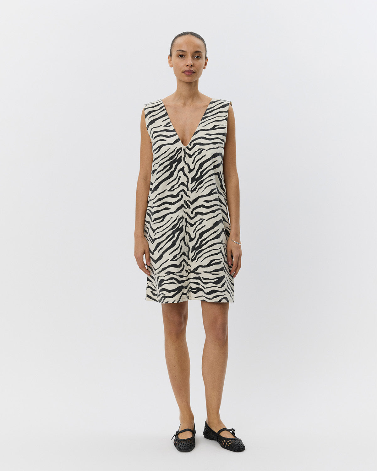 sofie-schnoor-olympe-zebra-dress-kleid-hellgelb image 3