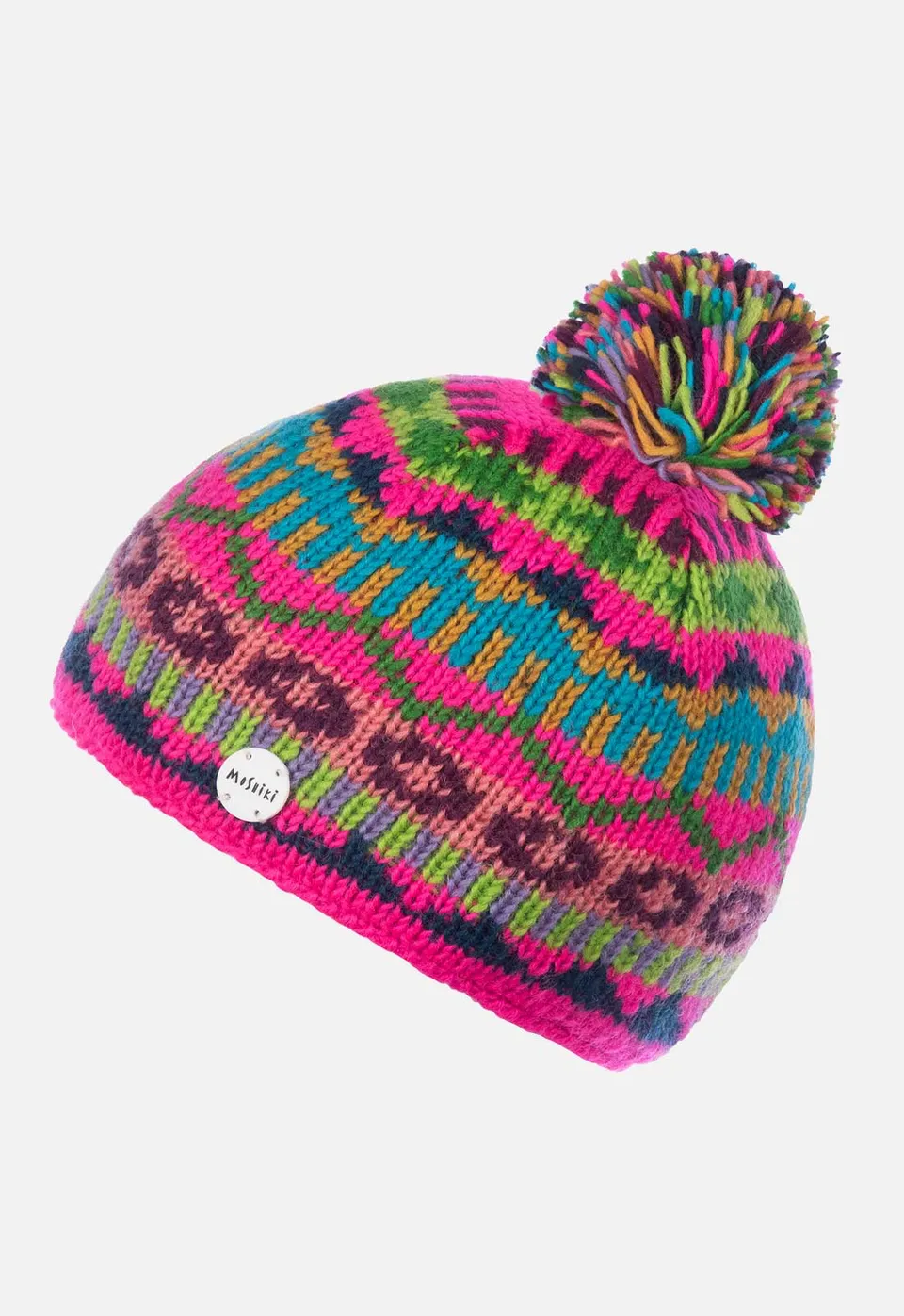 moshiki-ashmita-kids-kinderstrickm-tze-wolle-pink-gr-n image 1