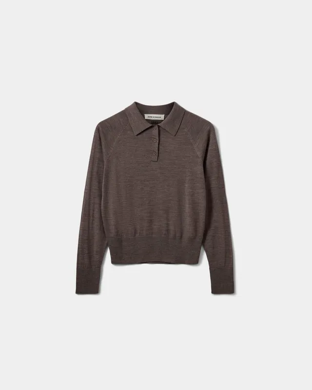 sofie-schnoor-women-selenesw-strick-polo-braun-melange-wolle image 1