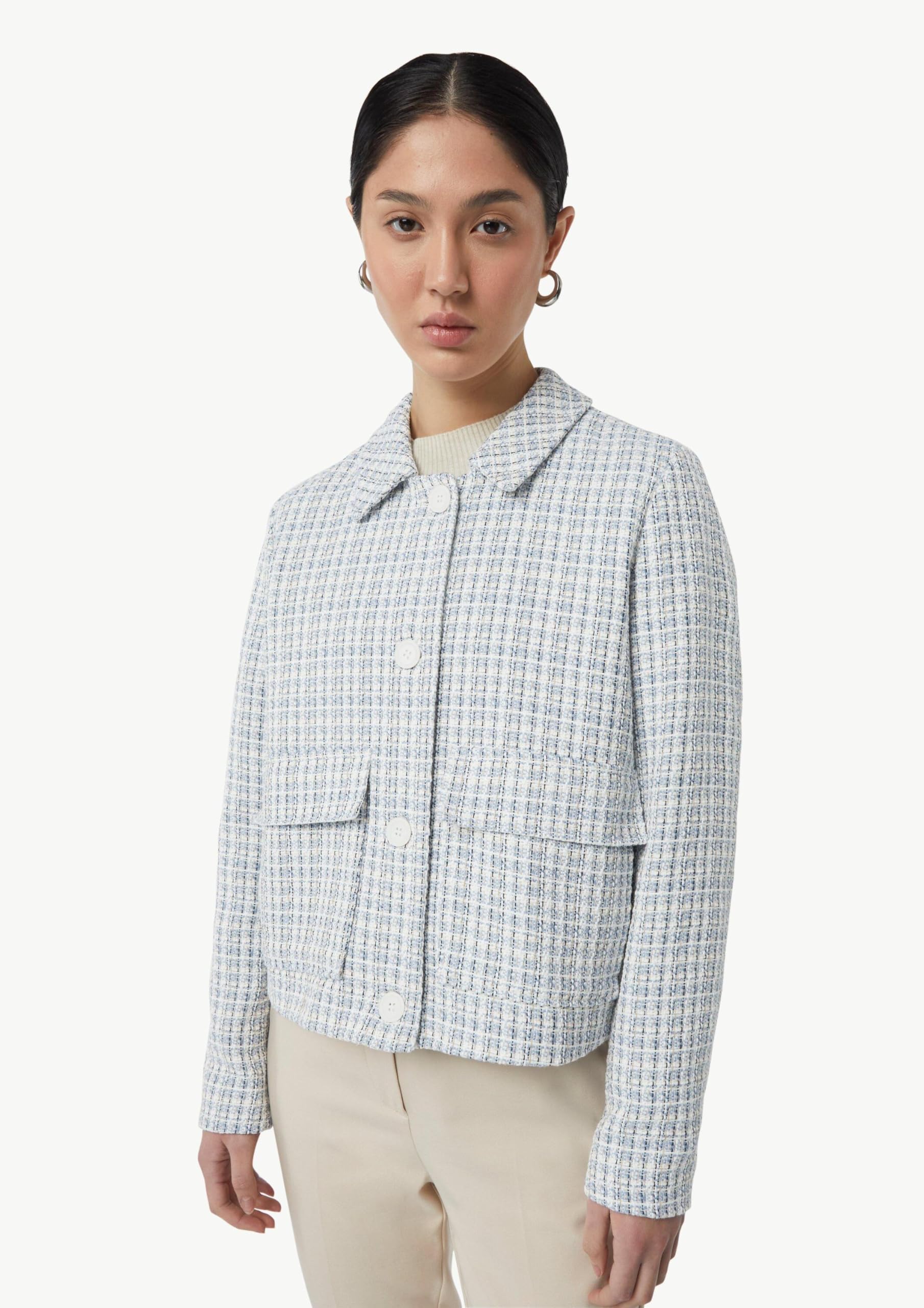 comma-kurze-tweed-jacke-mit-taschen-jacke-tweed-klassisch image 7