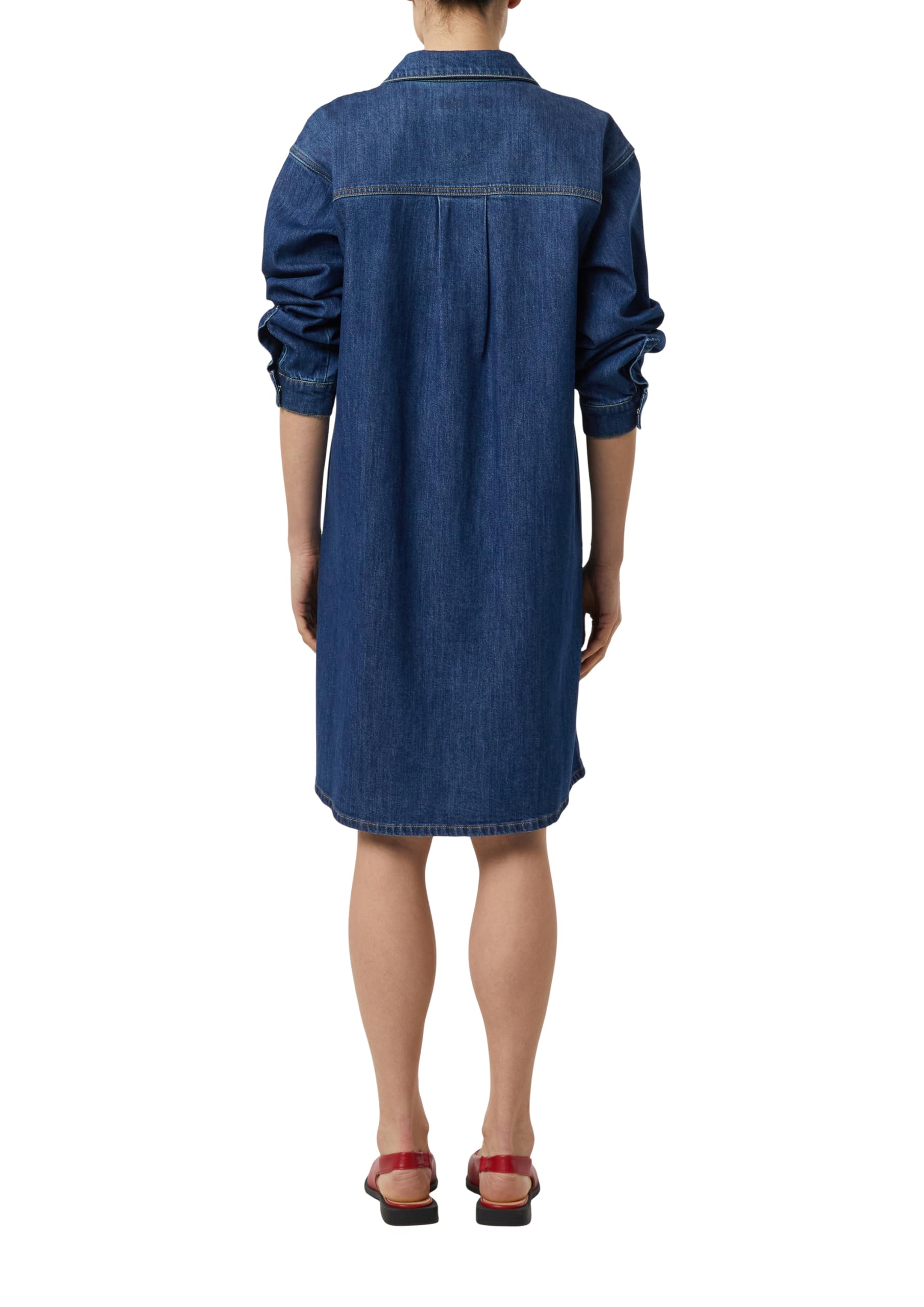 comma-damen-hemdblusenkleid-denim-loose-fit-gr-34 image 2