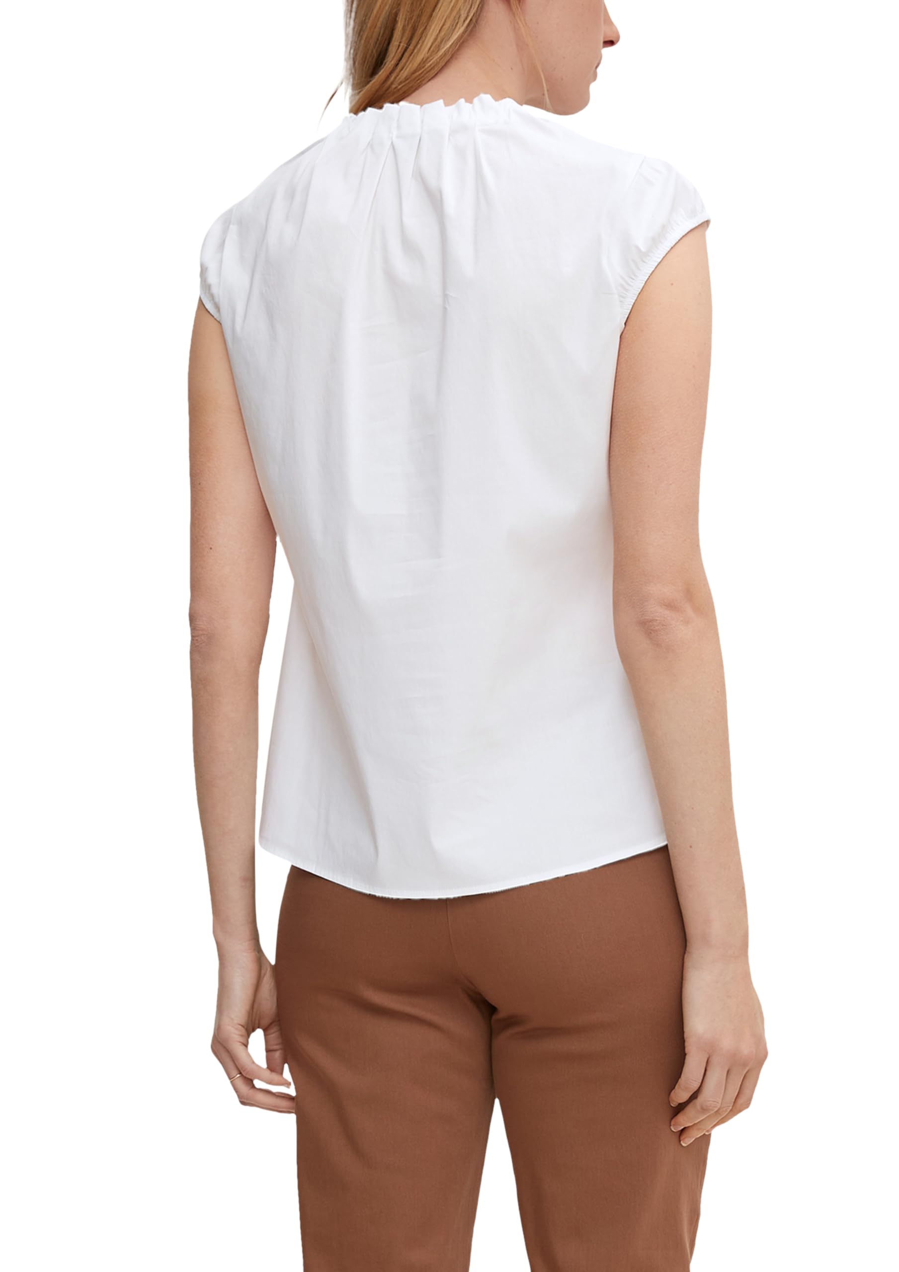 comma-blouses-kurzarm-bluse-wei-1er-pack-damen image 2