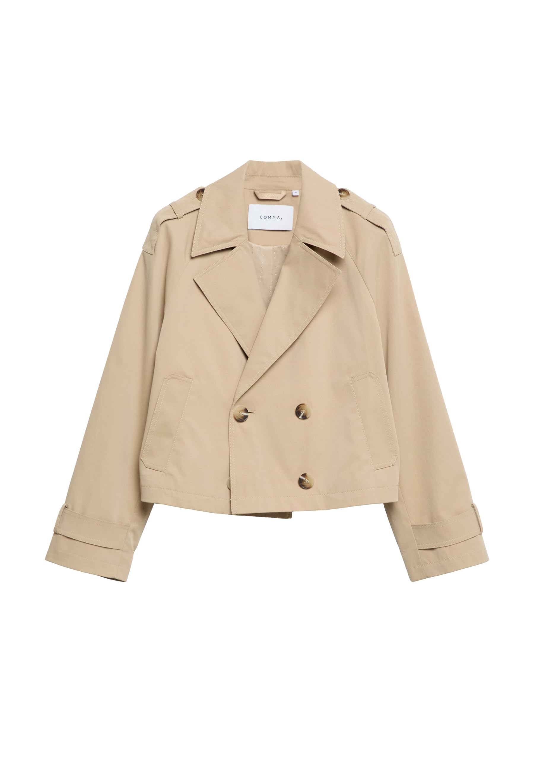 comma-outdoor-jacke-twill-trenchjacke-gr-34-relaxed-fit image 4