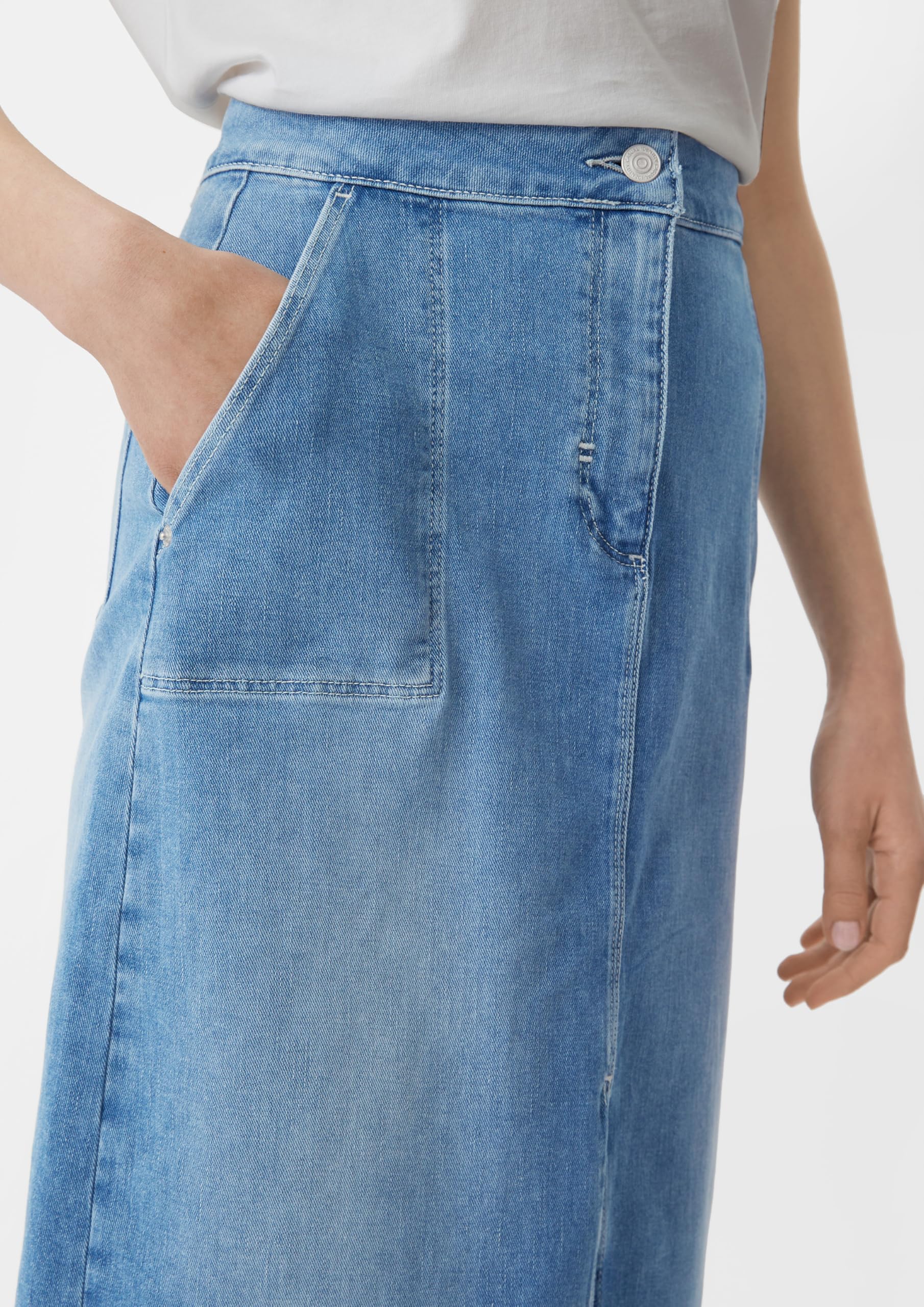 comma-midi-rock-denim-blau-gr-34-damen image 4