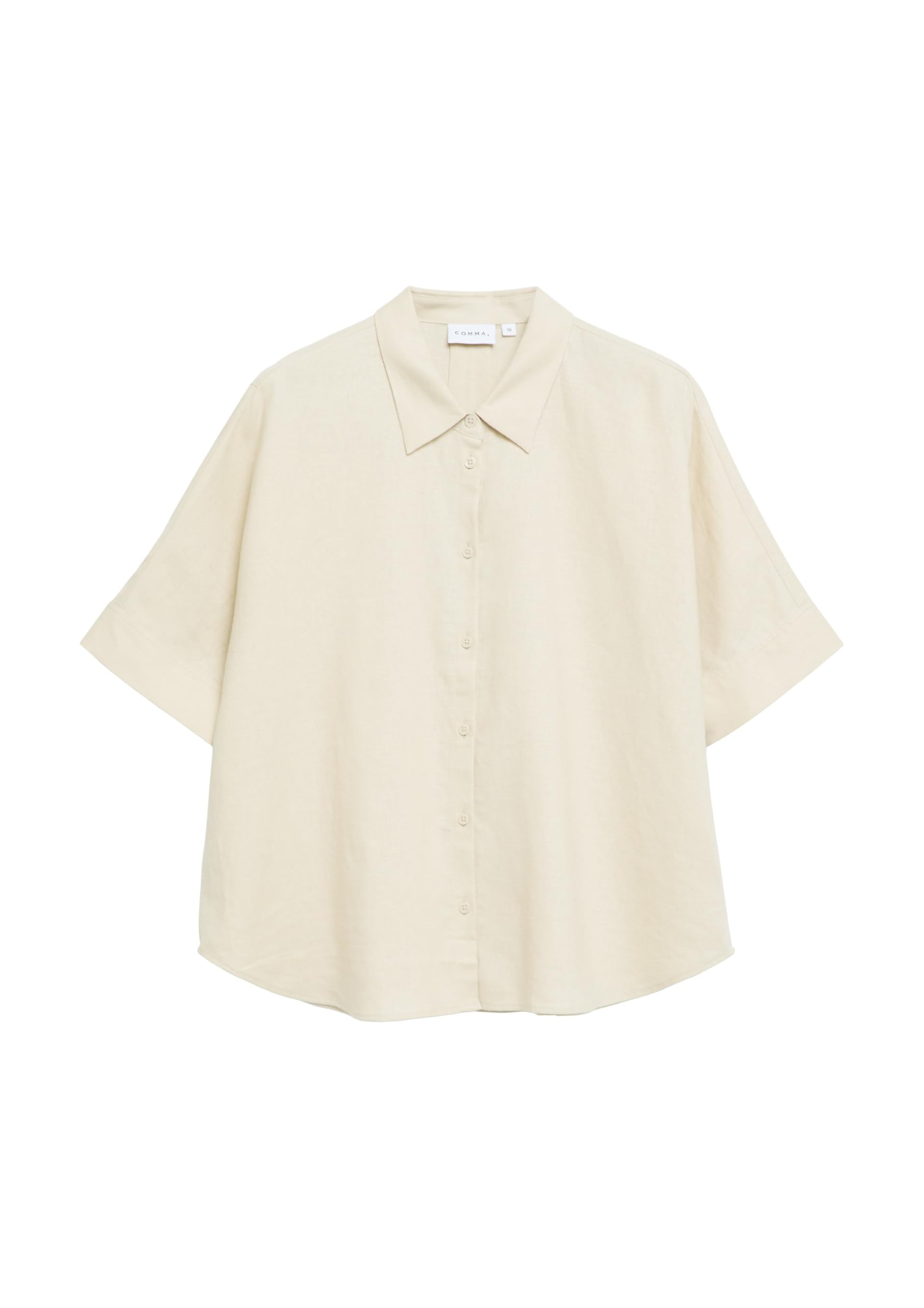 comma-blouses-oversize-bluse-beige-gr-34-leinenmix image 4