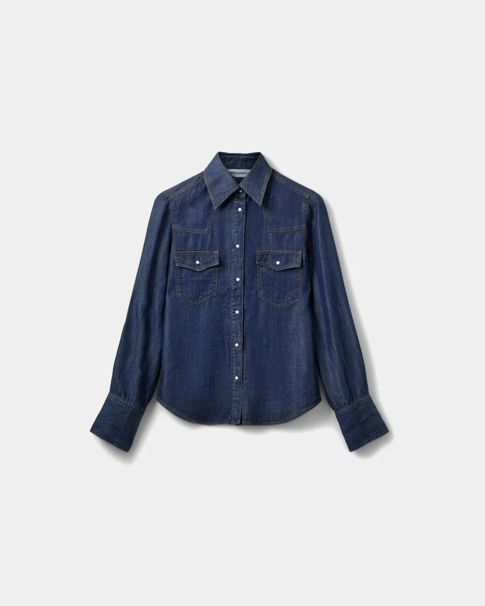 sofie-schnoor-women-wildysw-jeanshemd-dunkelblau-lyocell image 1