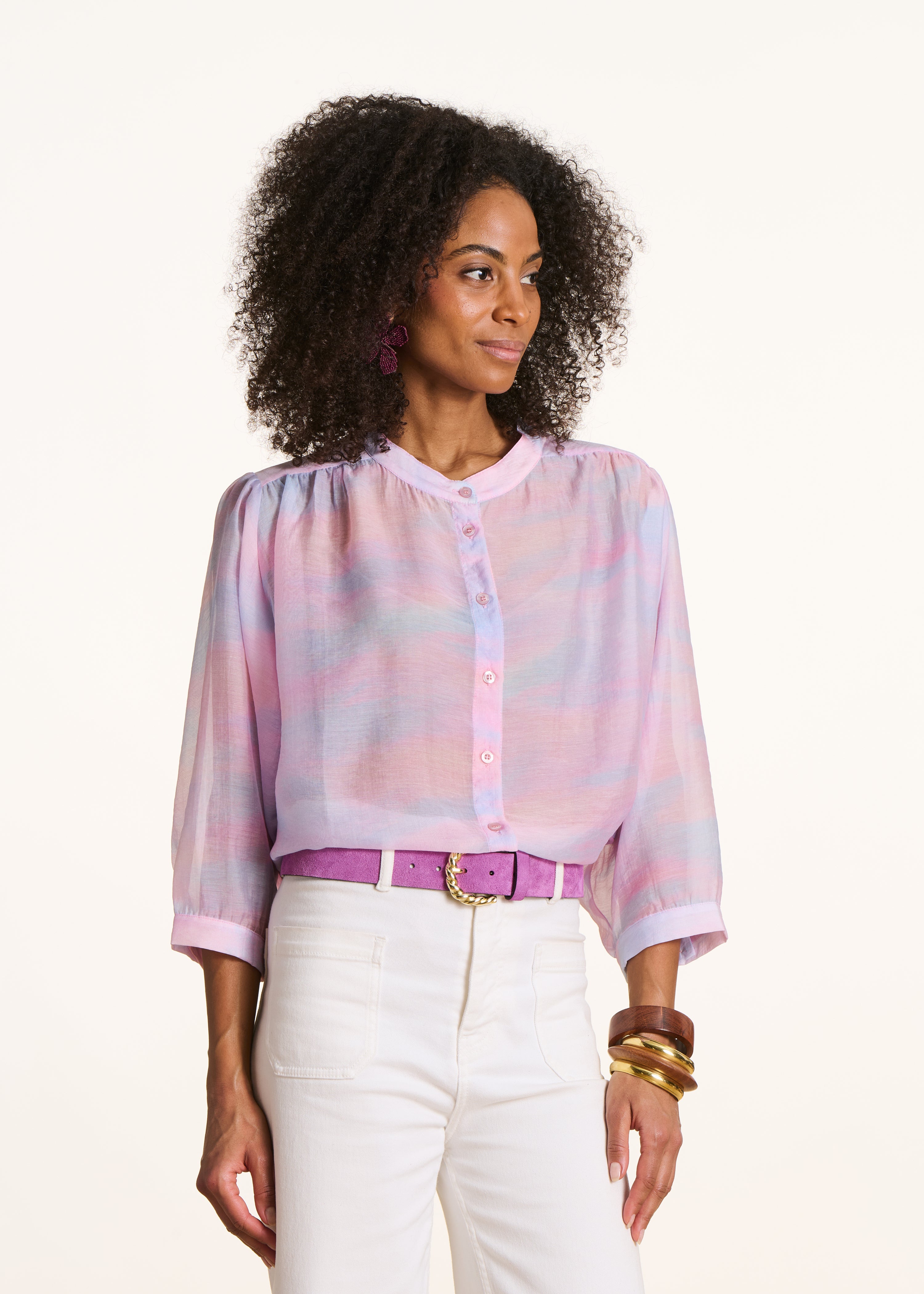 la-f-e-marabout-e-douwina-bluse-rosa-batik-tencel image 1