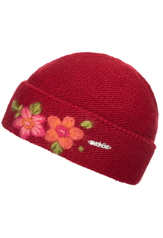 moshiki-candy-bibush-kids-strickm-tze-wolle-rot-beige image 1