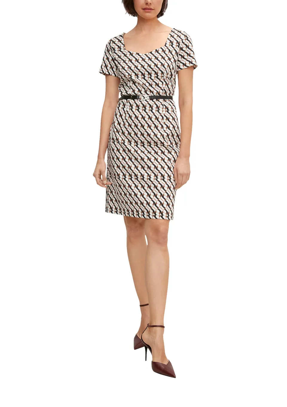 comma-dresses-business-kleid-gr-40-wei-figurbetont image 1