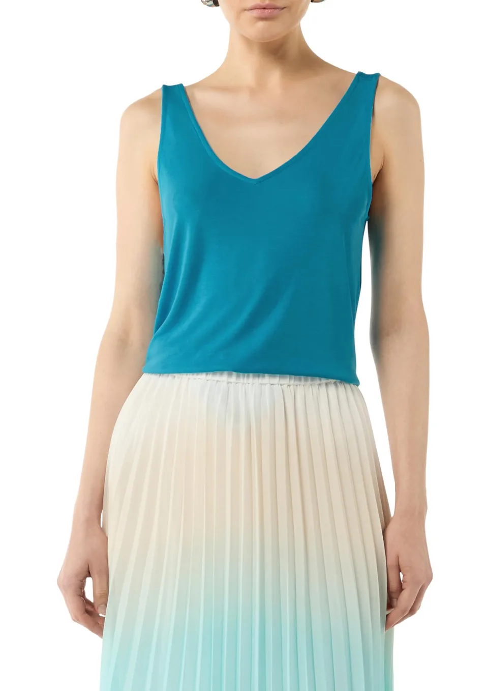 comma-v-neck-jersey-t-shirt-gr-38-gekreuzte-tr-ger image 1