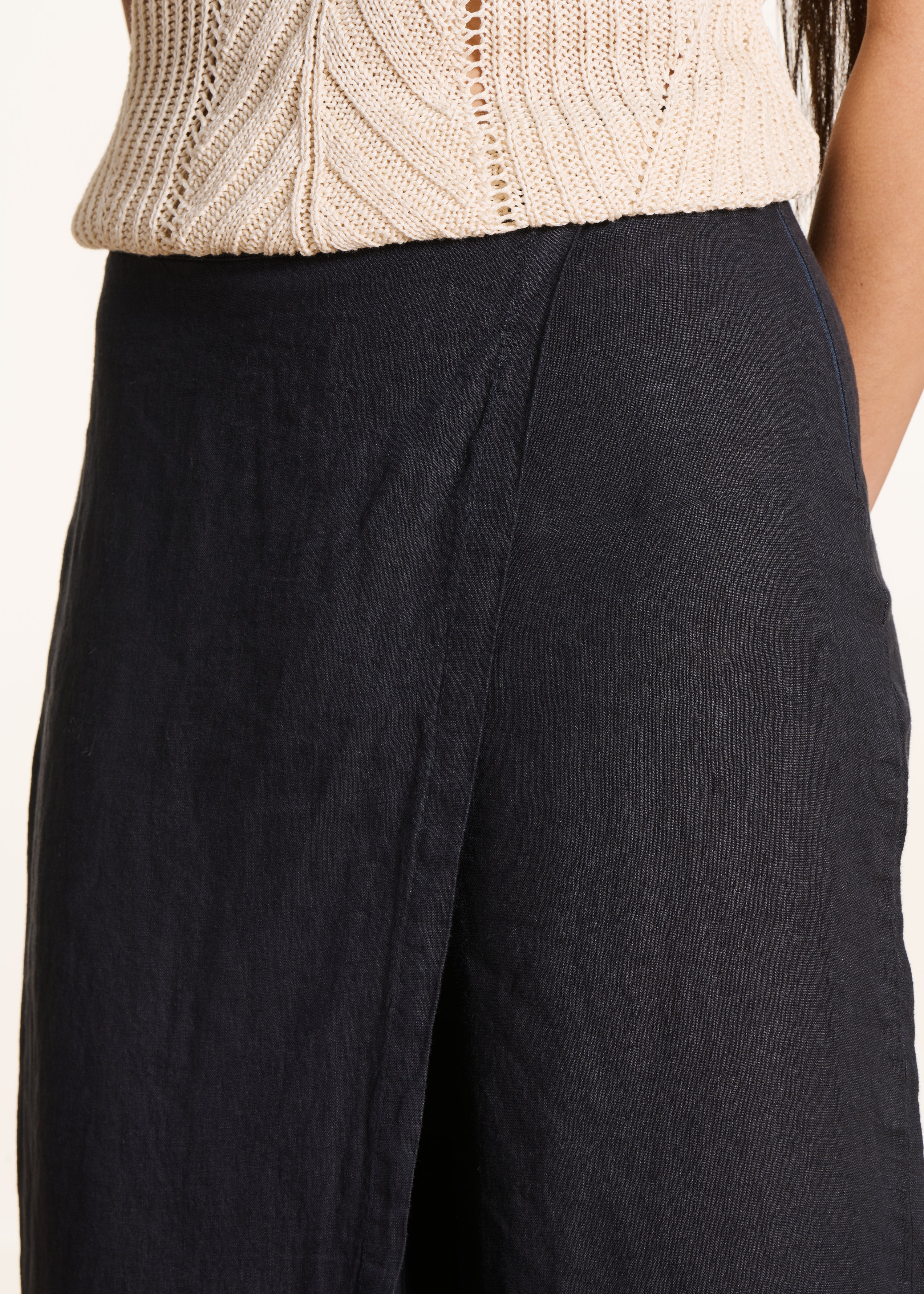 la-f-e-marabout-e-fulano-hose-dunkelblau-leinen-7-8-weit image 5