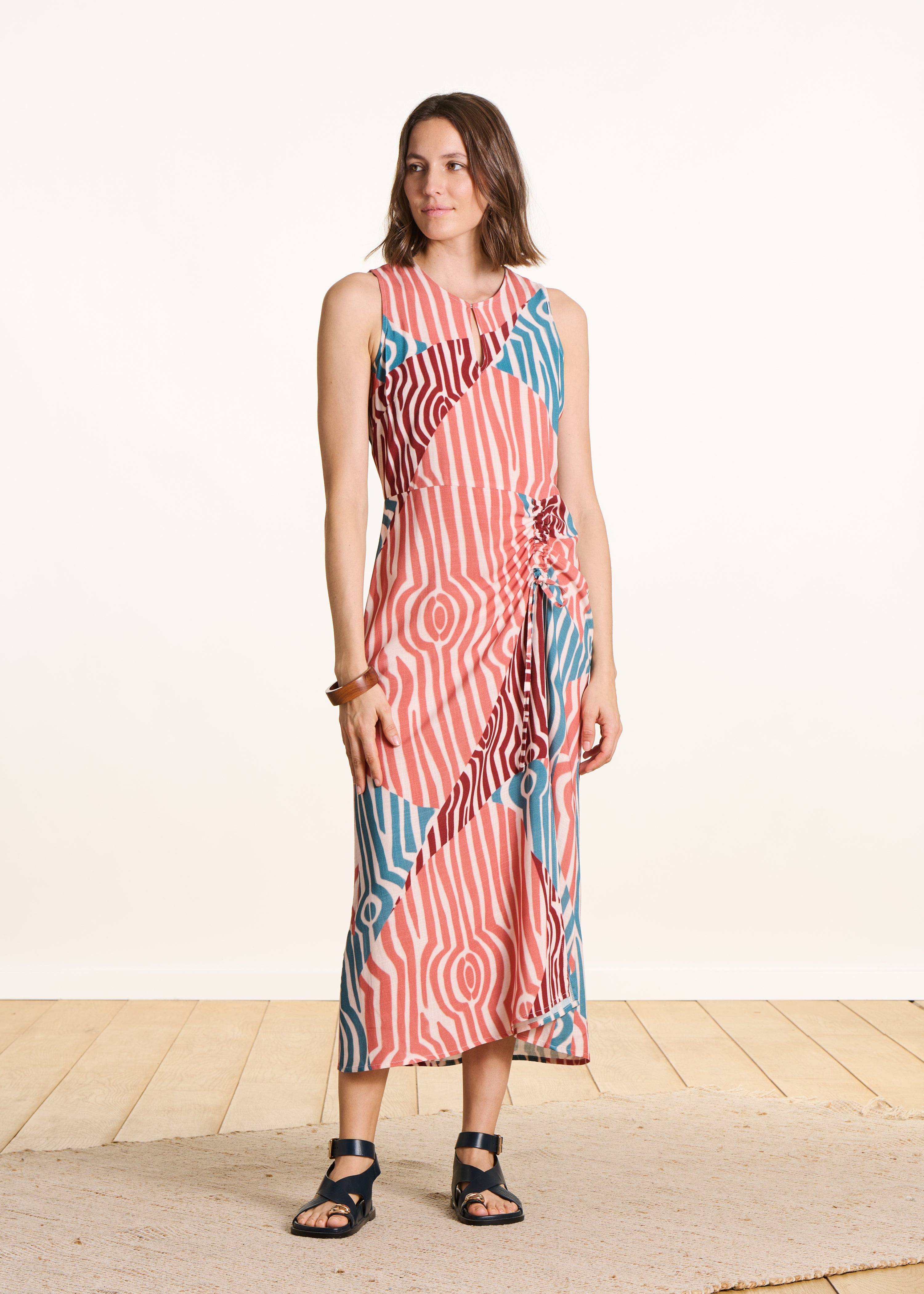 la-f-e-marabout-e-maxikleid-bunt-print-rmellos-lang image 1