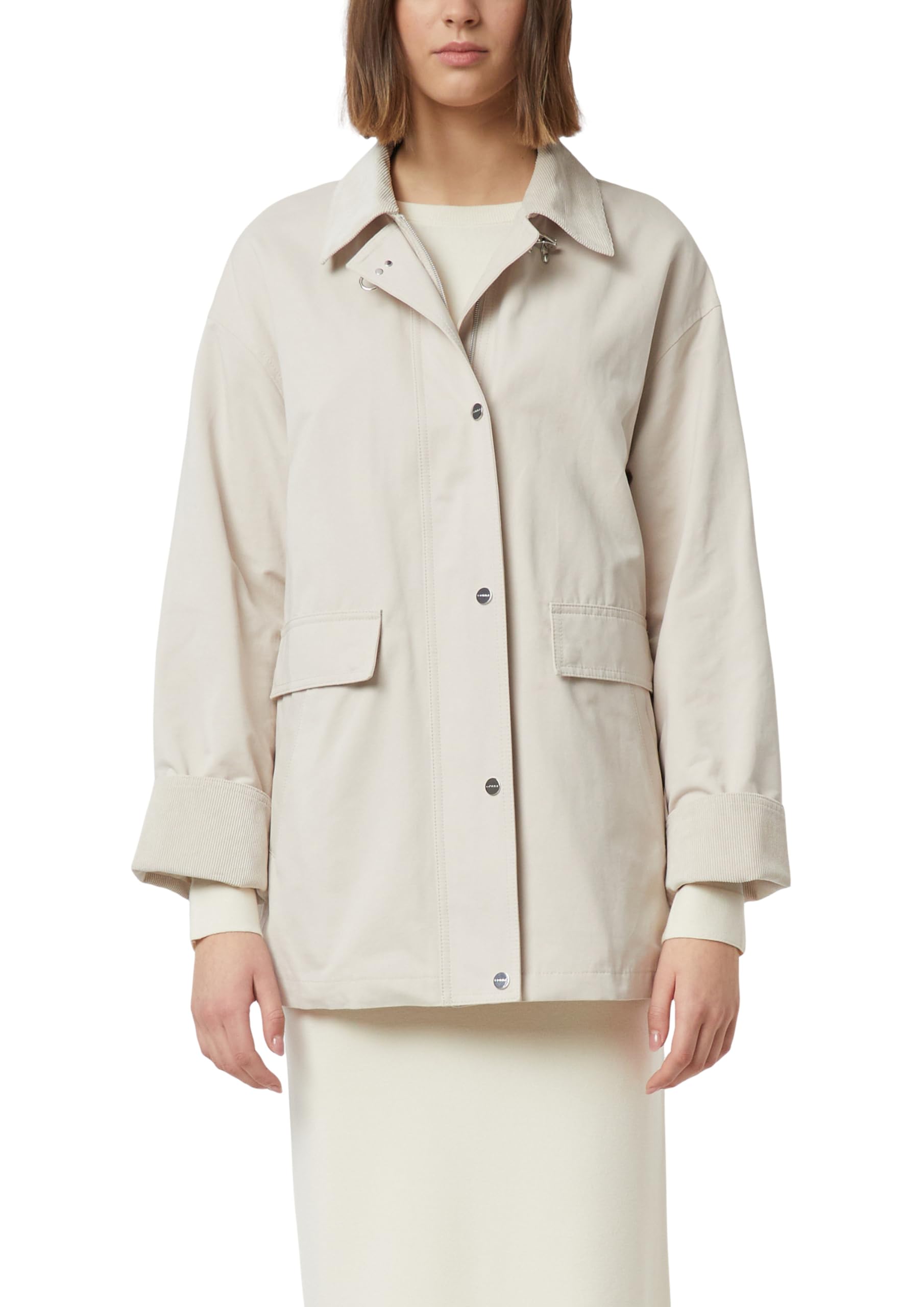 comma-oversize-outdoor-jacke-38-beige-cord-kragen image 1